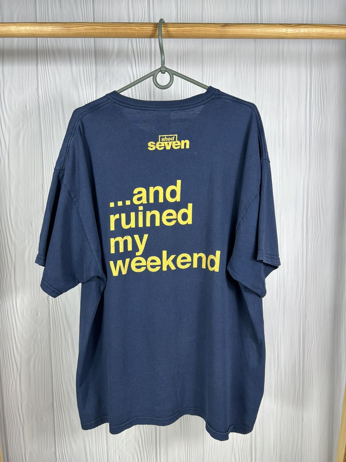 Band Tees Vintage Shed Seven “She Left Me On Friday…” Song T-Shirt XL Size US XL / EU 56 / 4 - 2 Thumbnail