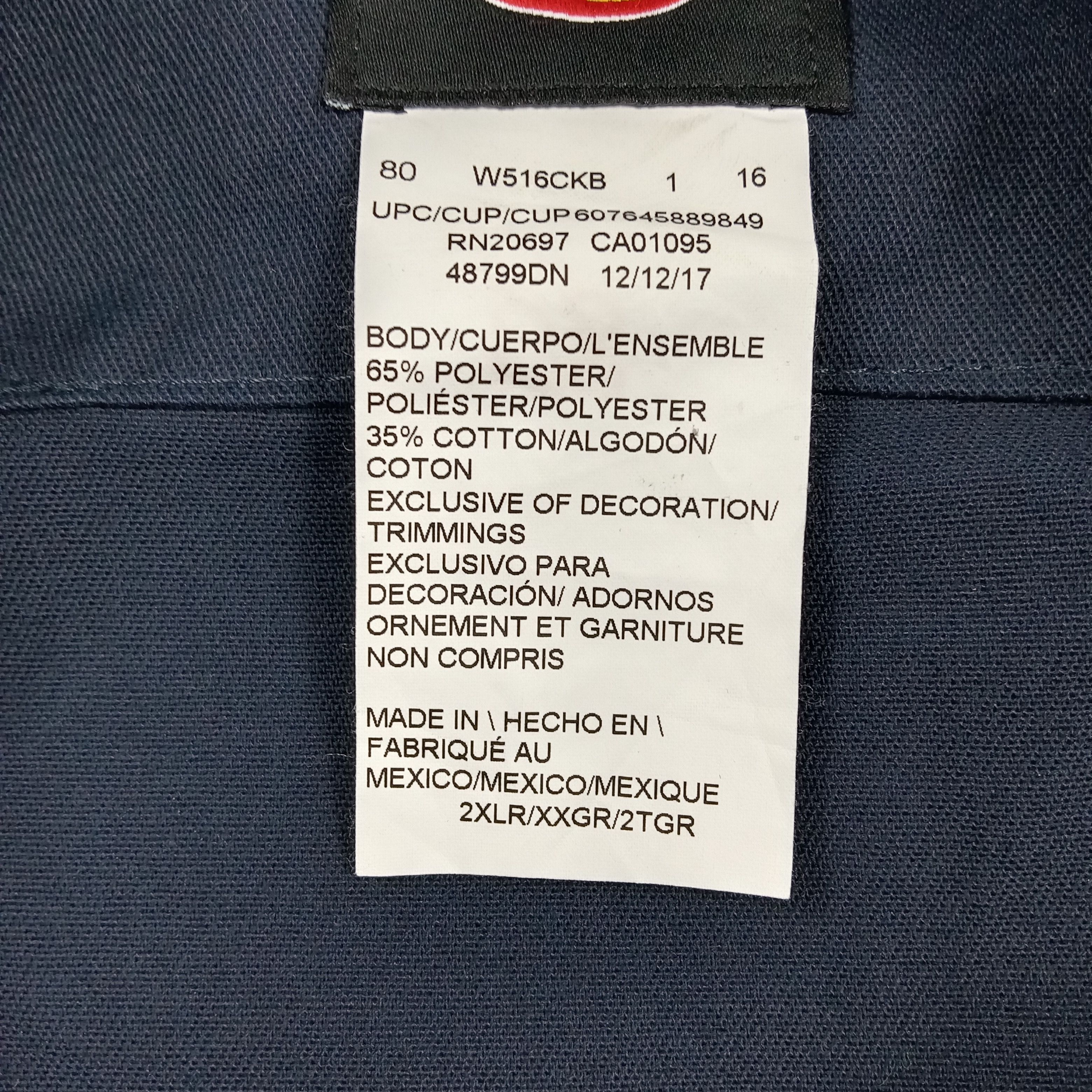 Dickies Dickies Skull Workwear Custom Logo Coverall Jacket C277N20 Size US L / EU 52-54 / 3 - 13 Thumbnail
