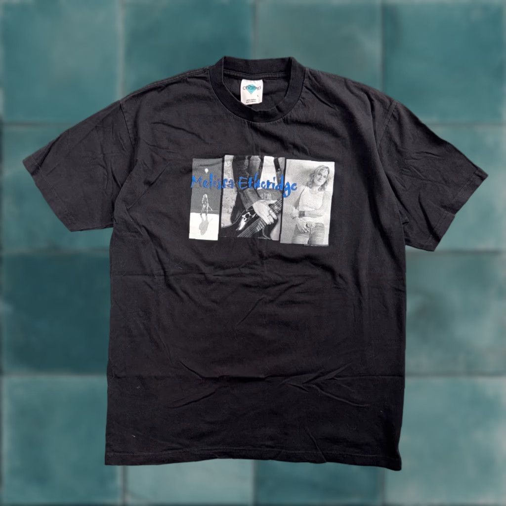 Melissa VINTAGE Melissa Etheridge Tour Shirt L Black Crew Neck Short Sleeve T-Shirt Men Cygnus Band Tee 2001 Size US L / EU 52-54 / 3 - 1 Thumbnail