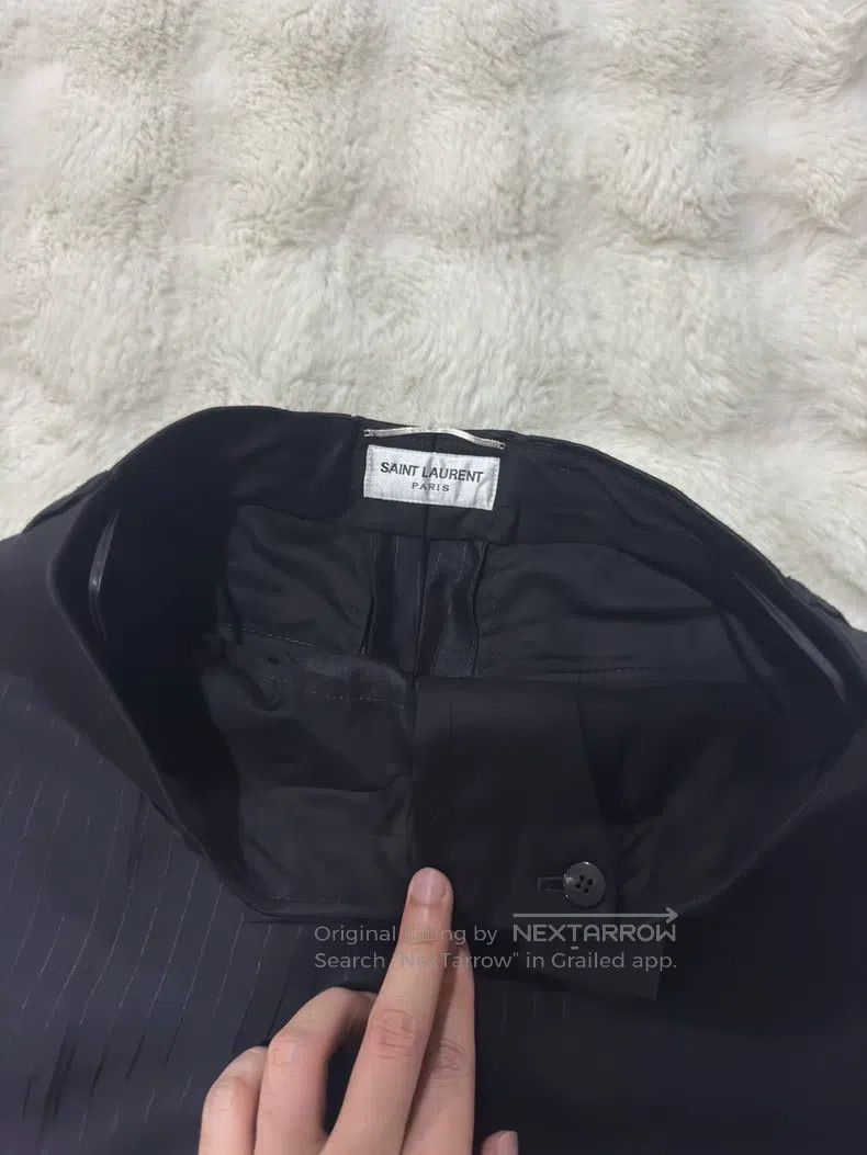 Saint Laurent Paris Saint Laurent Paris Striped Wool Silk Men's Dress Pants i Size US 28 / EU 44 - 4 Thumbnail