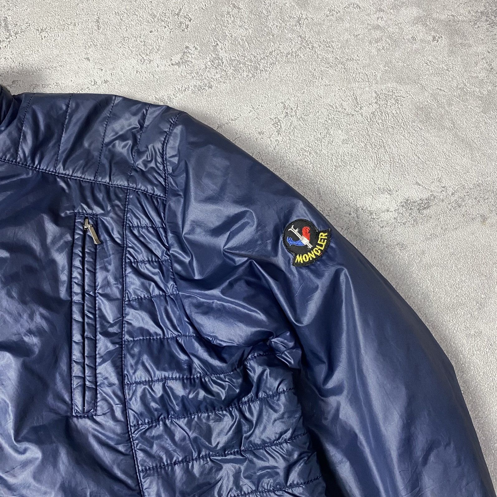 Moncler × Vintage Vintage Moncler Biker jacket Size US M / EU 48-50 / 2 - 4 Thumbnail