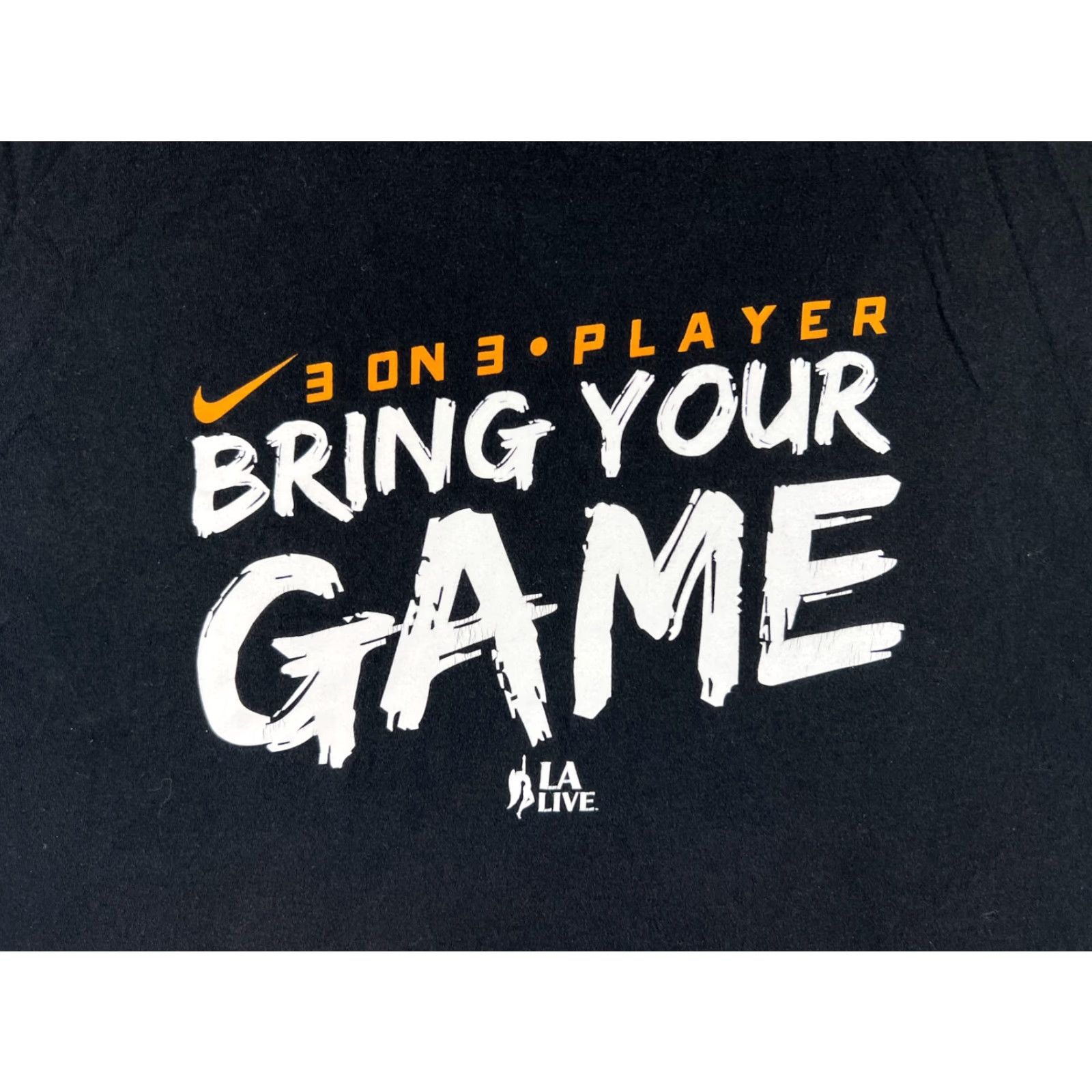 Nike Nike Shirt Mens 2XL Black Jersey Cotton Logo 3 On 3 Basketball 2019 Bring Your Game T‑Shirt Size US XXL / EU 58 / 5 - 3 Thumbnail