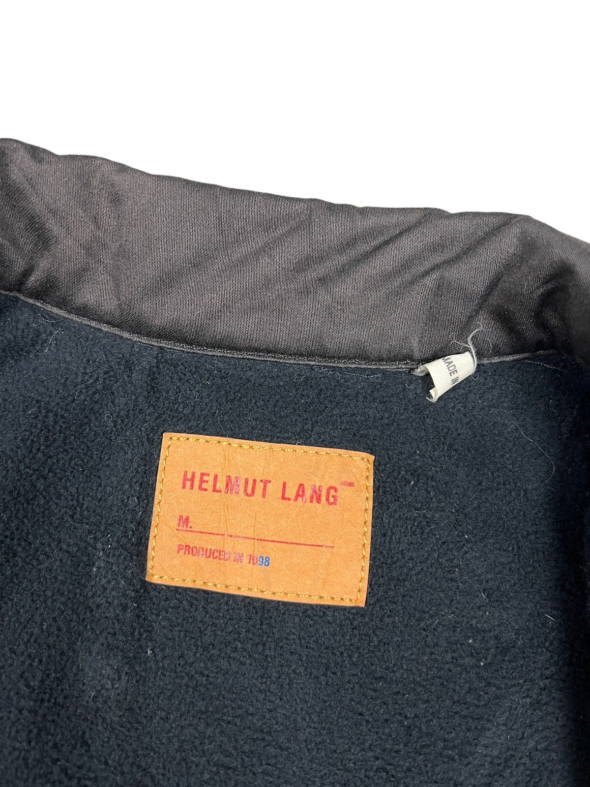 Helmut Lang Archive Vintage 1998 Helmut Lang Lined Trucker Jacket Size S / US 4 / IT 40 - 14 Thumbnail