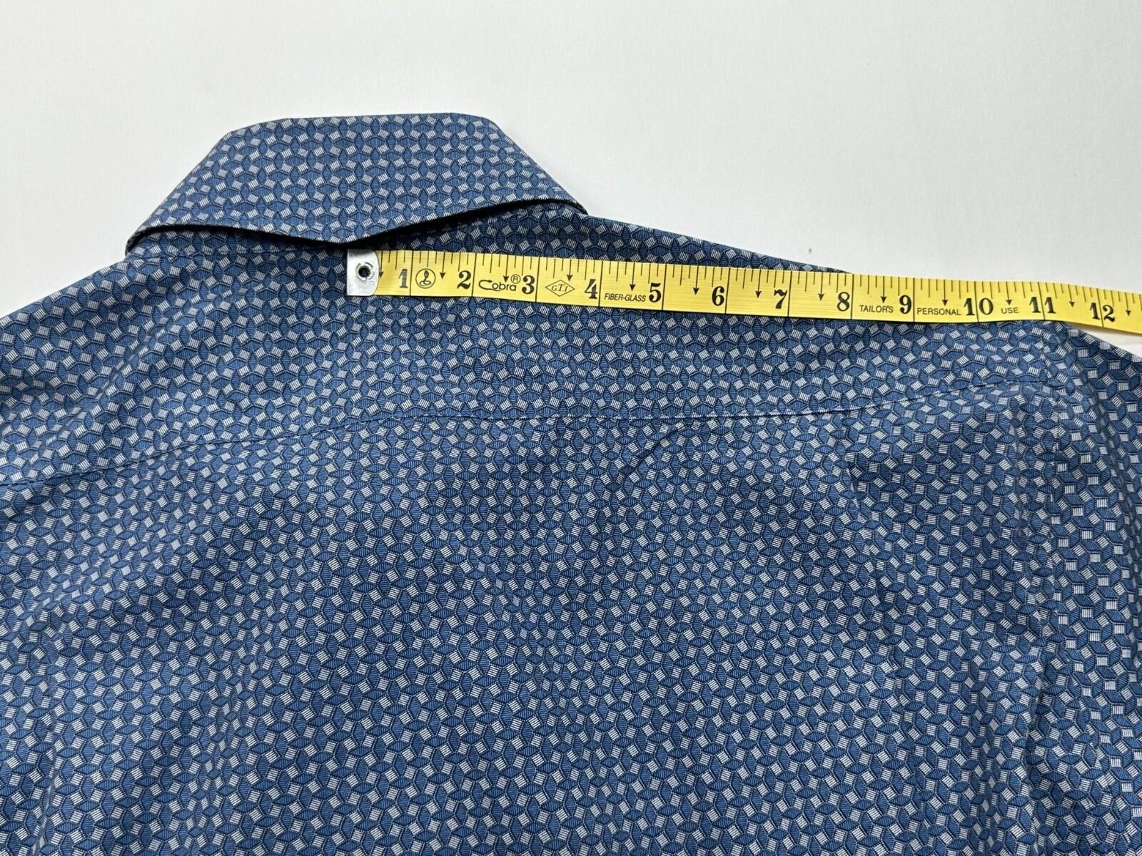 English Laundry English Laundry Tall Embroidered Button Up Blue Mens 2XLT Size US XXL / EU 58 / 5 - 5 Thumbnail