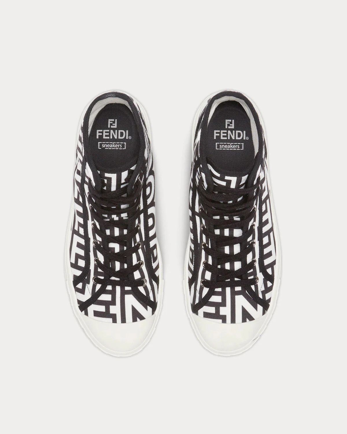 Fendi o1loc1c0824 Sneaker in Black & White Size US 10 / IT 40 - 2 Thumbnail
