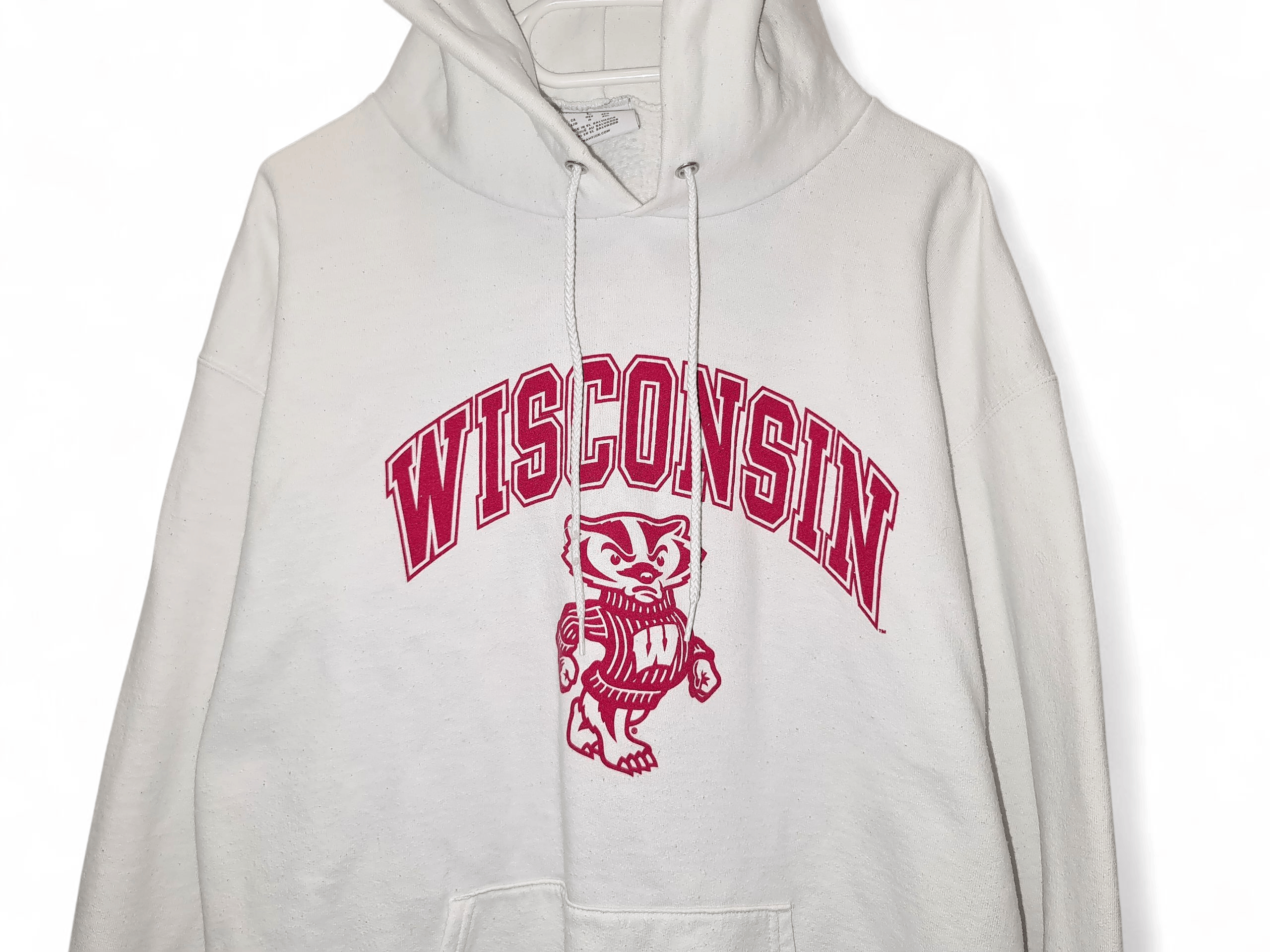 Champion Vintage Champion WISCONSIN Bucky Badger Reverse Weave Hoodie Size US L / EU 52-54 / 3 - 2 Thumbnail