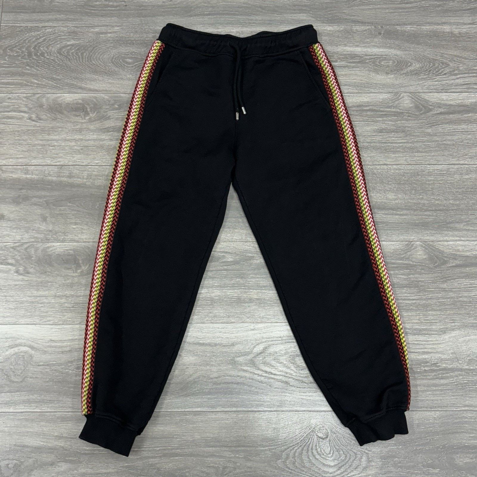 Lanvin Lanvin Curb Lace Sweatpants ' Black Multi Color ' | GREAT! Size US 33 - 1 Thumbnail