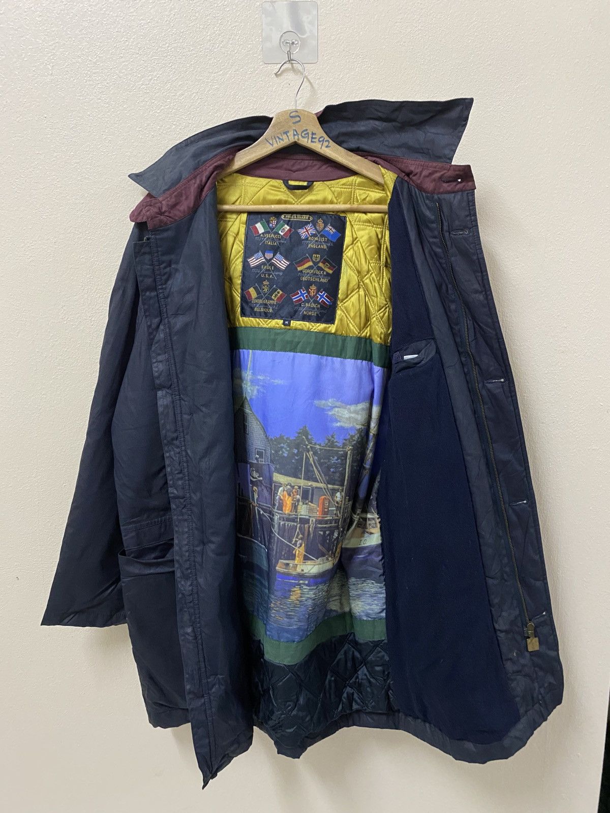 Paul & Shark VTG Paul & Shark Yachting Parka | Scenic Harbor Art Lining Size US L / EU 52-54 / 3 - 1 Thumbnail