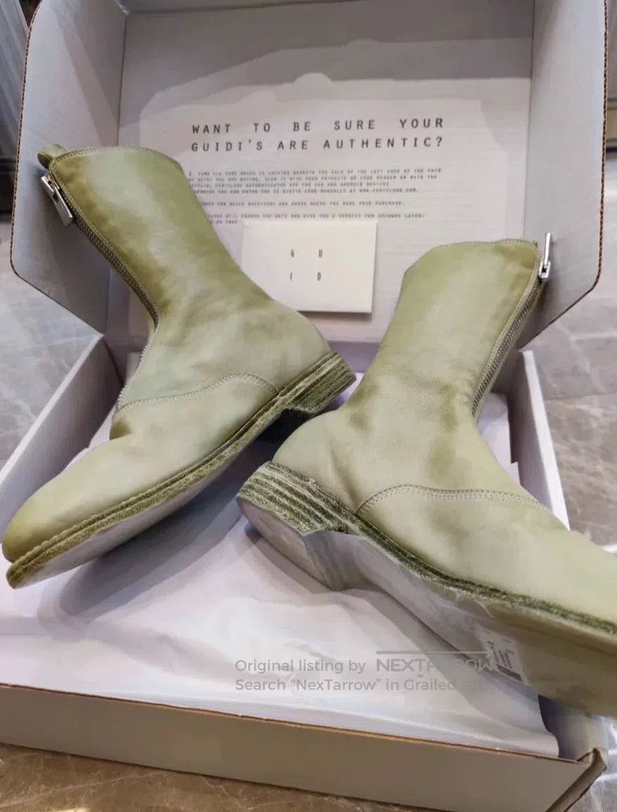 Guidi Green Women’s Ankle Boots. Size US 6 / IT 36 - 2 Thumbnail