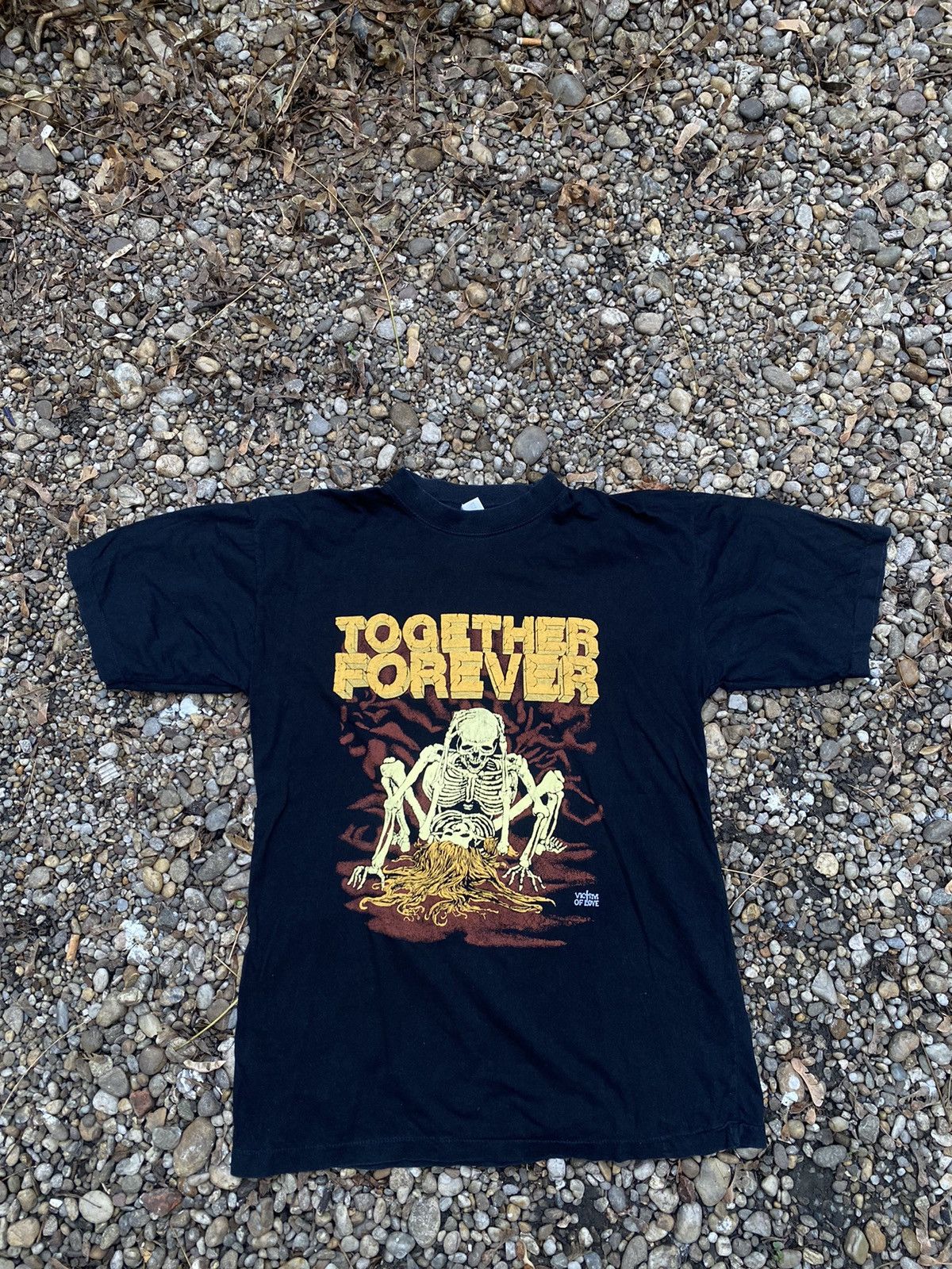 Vintage Vintage together Forever Skeleton Single Stitch T-Shirt Size US L / EU 52-54 / 3 - 1 Thumbnail