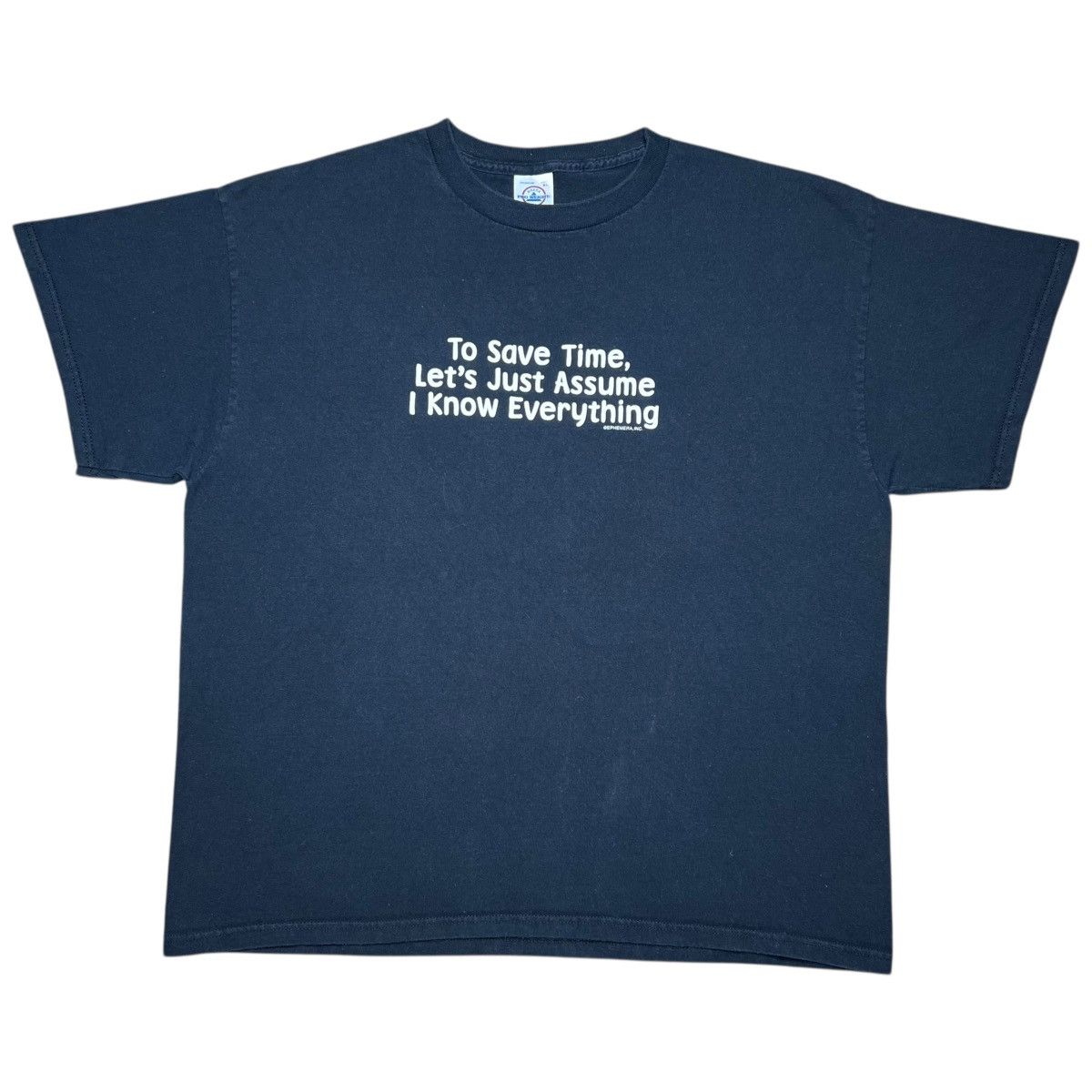 Vintage To Save Time Let’s Just Assume I Know Everything Quote Tee Size US XL / EU 56 / 4 - 1 Thumbnail
