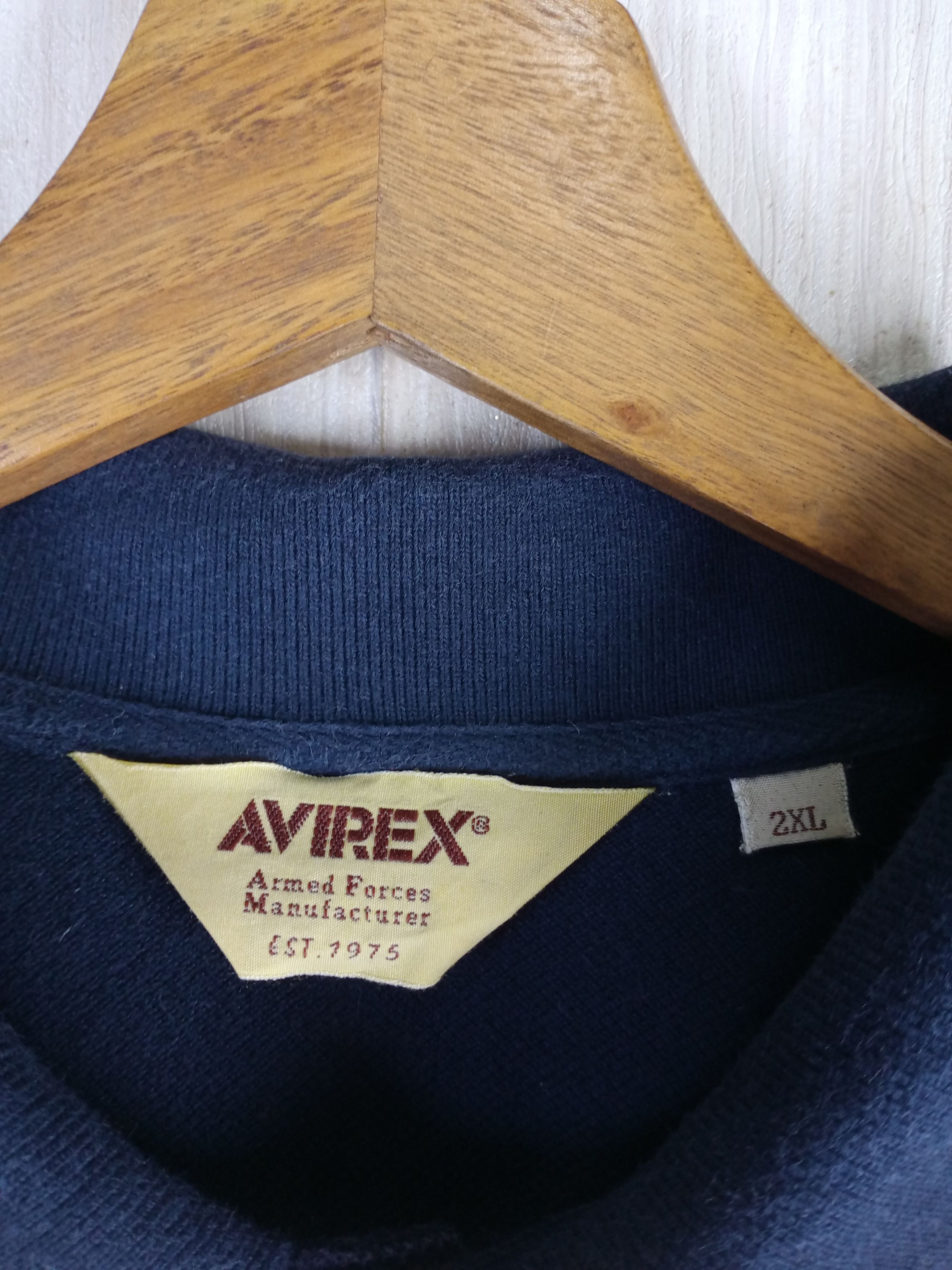 Avirex Rare Vintage Avirex U.S.Navy Chargers Us Midway Polo shirt Size US XL / EU 56 / 4 - 7 Thumbnail
