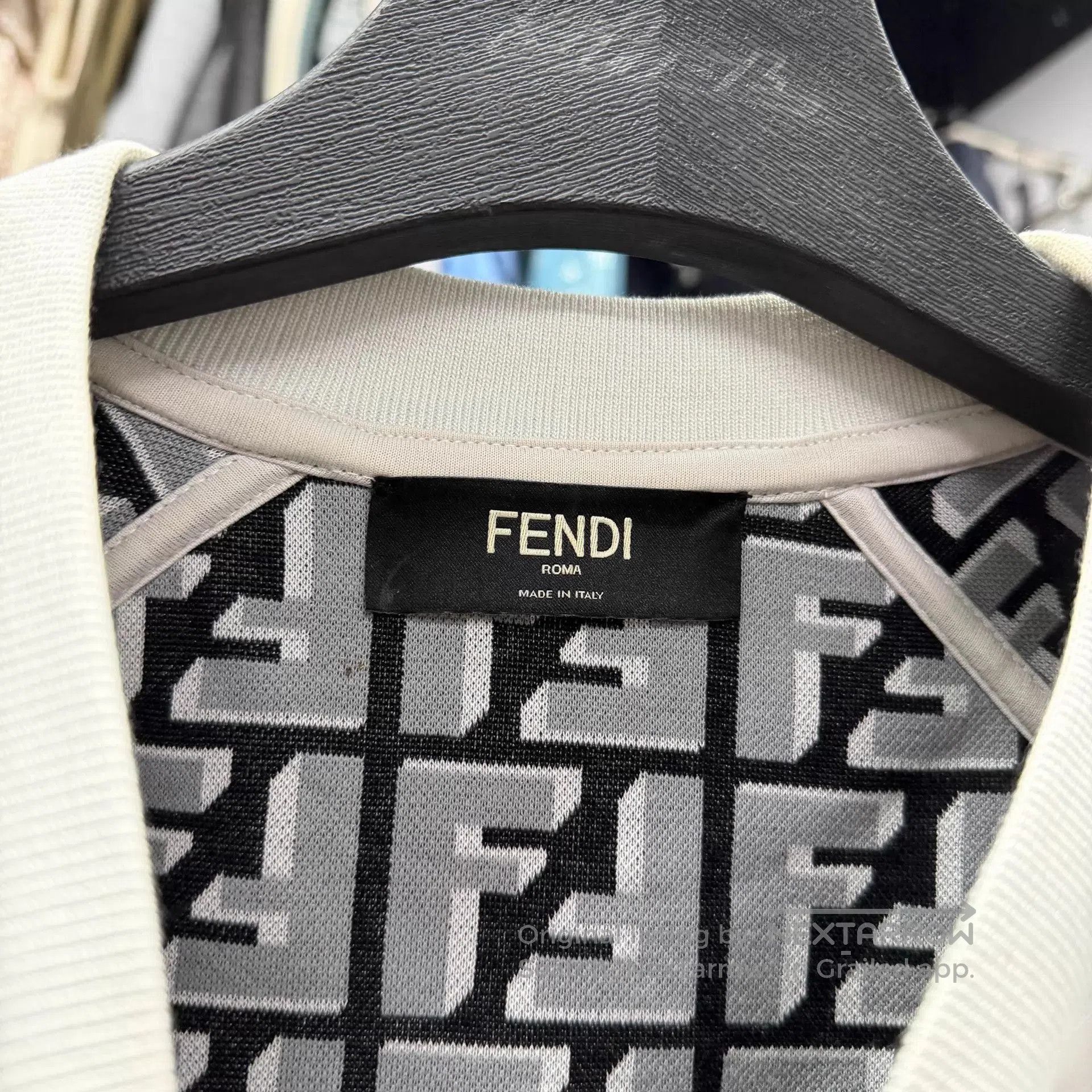 Fendi White Multi-Stripe Long Sleeve Sweatshirt. Size US XL / EU 56 / 4 - 3 Thumbnail