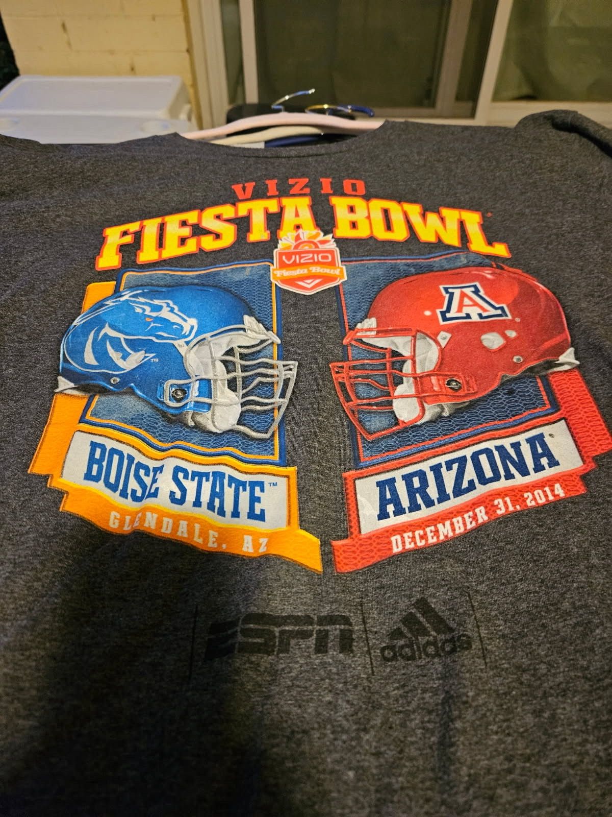 Adidas Boise St. Vs Arizona Fiesta Bowl Adidas Tee Size US XL / EU 56 / 4 - 2 Thumbnail