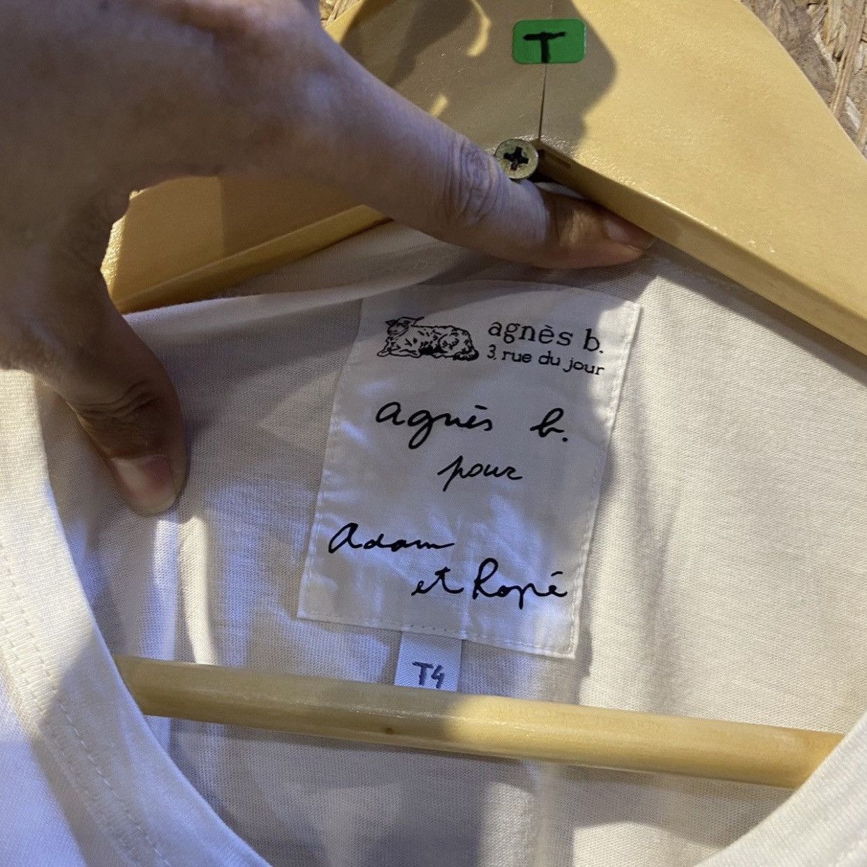 agnes b. Agnes B. Box Logo By Adam Et Rope T-Shirts Size US L / EU 52-54 / 3 - 6 Thumbnail