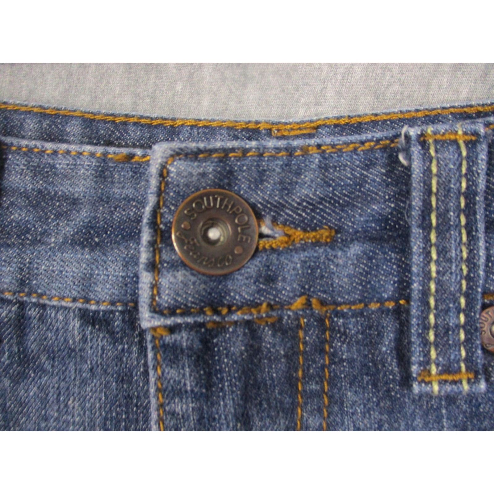 Southpole Southpole Jeans Mens 32x30 Blue Straight Leg Medium Wash Denim Baggy Size US 32 / EU 48 - 6 Thumbnail