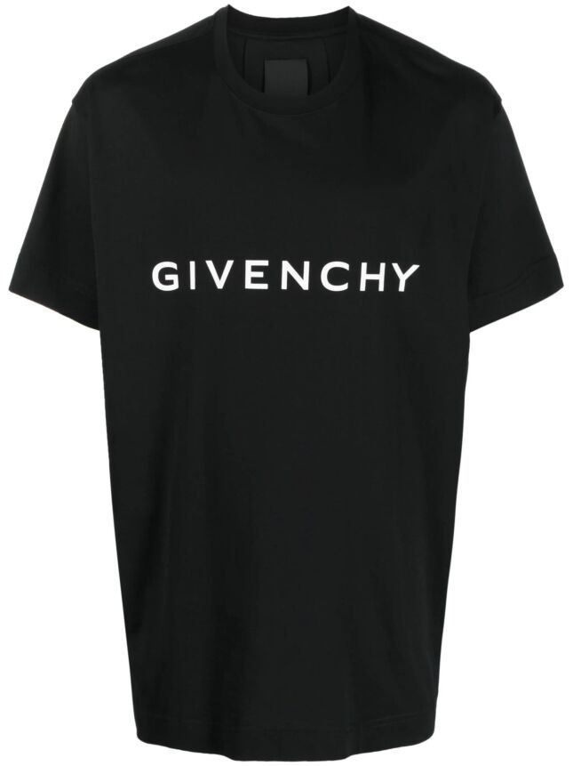 Image of Givenchy Archetype Oversized T-Shirt In Cotton in Black, Men's (Size Small)