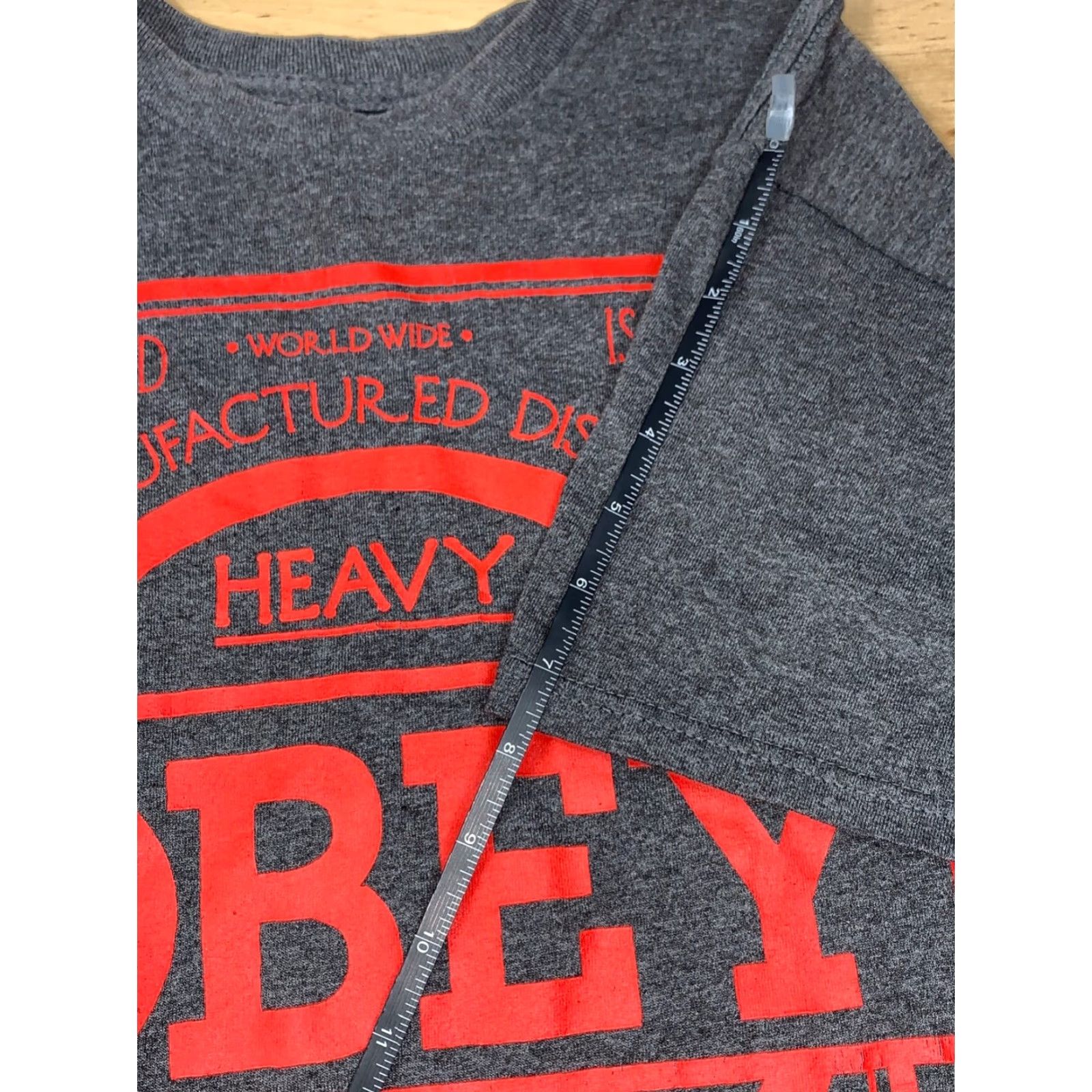 Obey VINTAGE Obey Propaganda Heavy Duty World Champions T-Shirt M Gray Short Sleeve Size US M / EU 48-50 / 2 - 7 Thumbnail