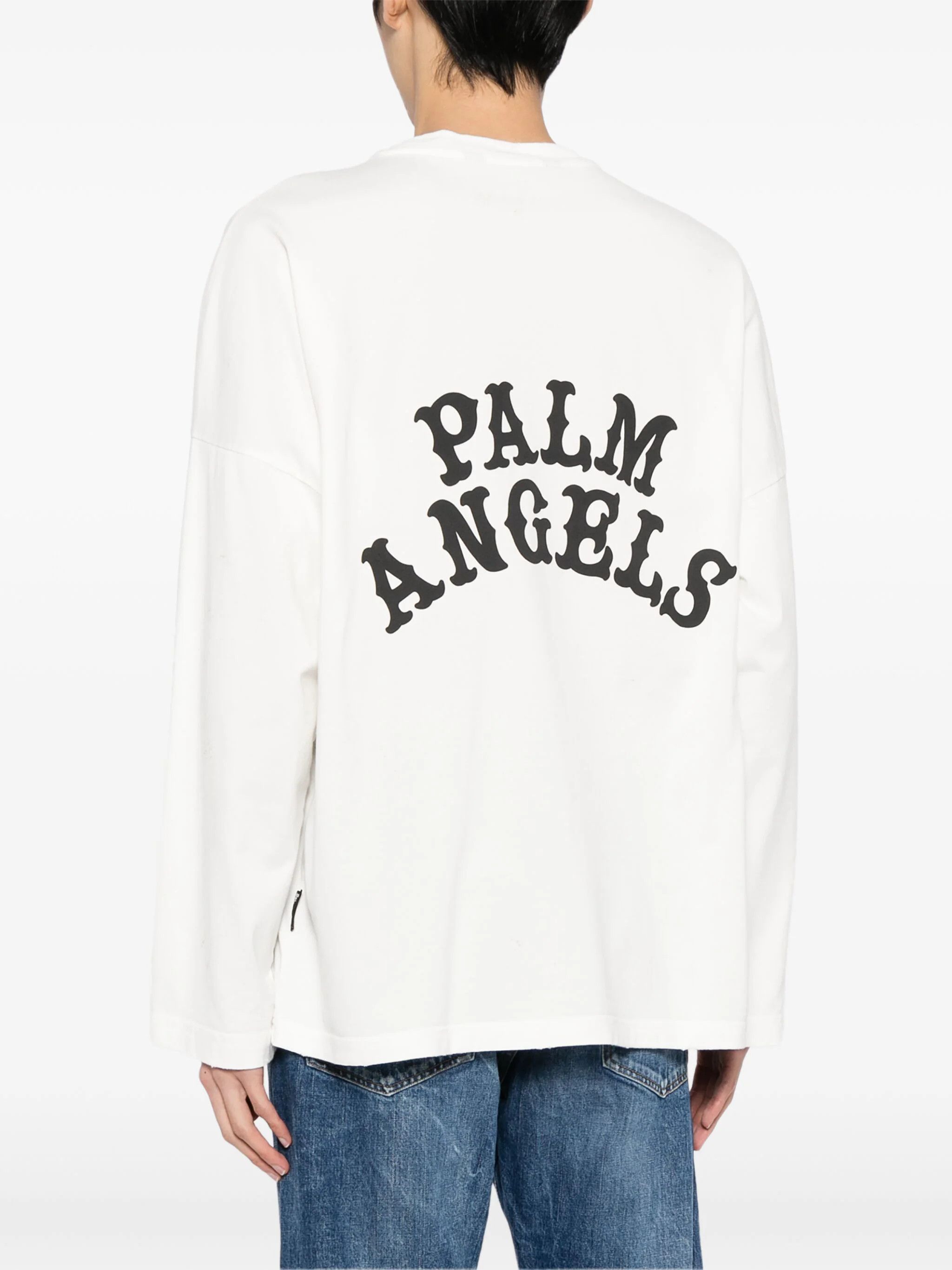 Palm Angels os11x0824 Long Sleeve T-Shirt in White Size US S / EU 44-46 / 1 - 5 Thumbnail