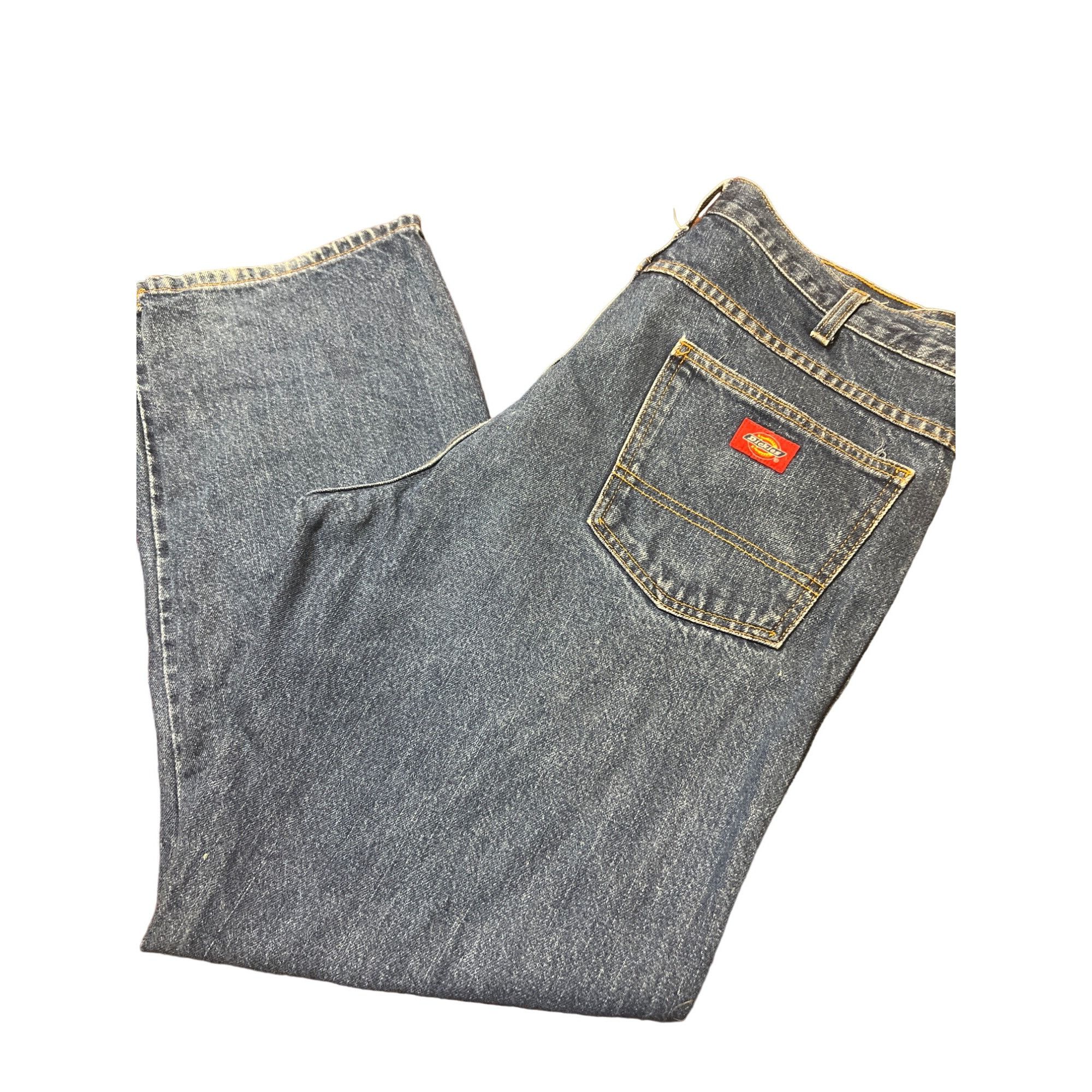 Dickies Vintage Dickies Blue Denim Jeans Relaxed Fit No Size Tag See Size US 35 - 3 Thumbnail