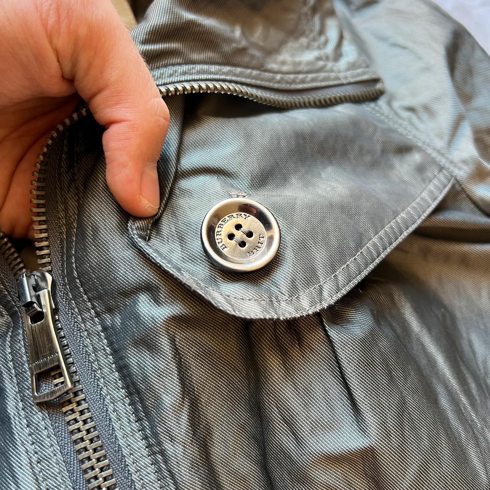 Burberry vintage 00s Burberry Brit Utility jacket coat Y2K pocket Size L / US 10 / IT 46 - 7 Thumbnail