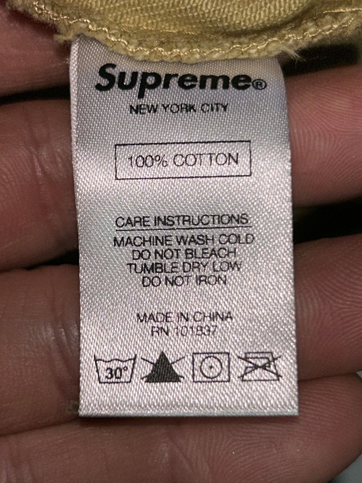 Supreme Supreme Snap Front Twill Jacket Light Gold FW18 Med VNDS Size US M / EU 48-50 / 2 - 8 Thumbnail
