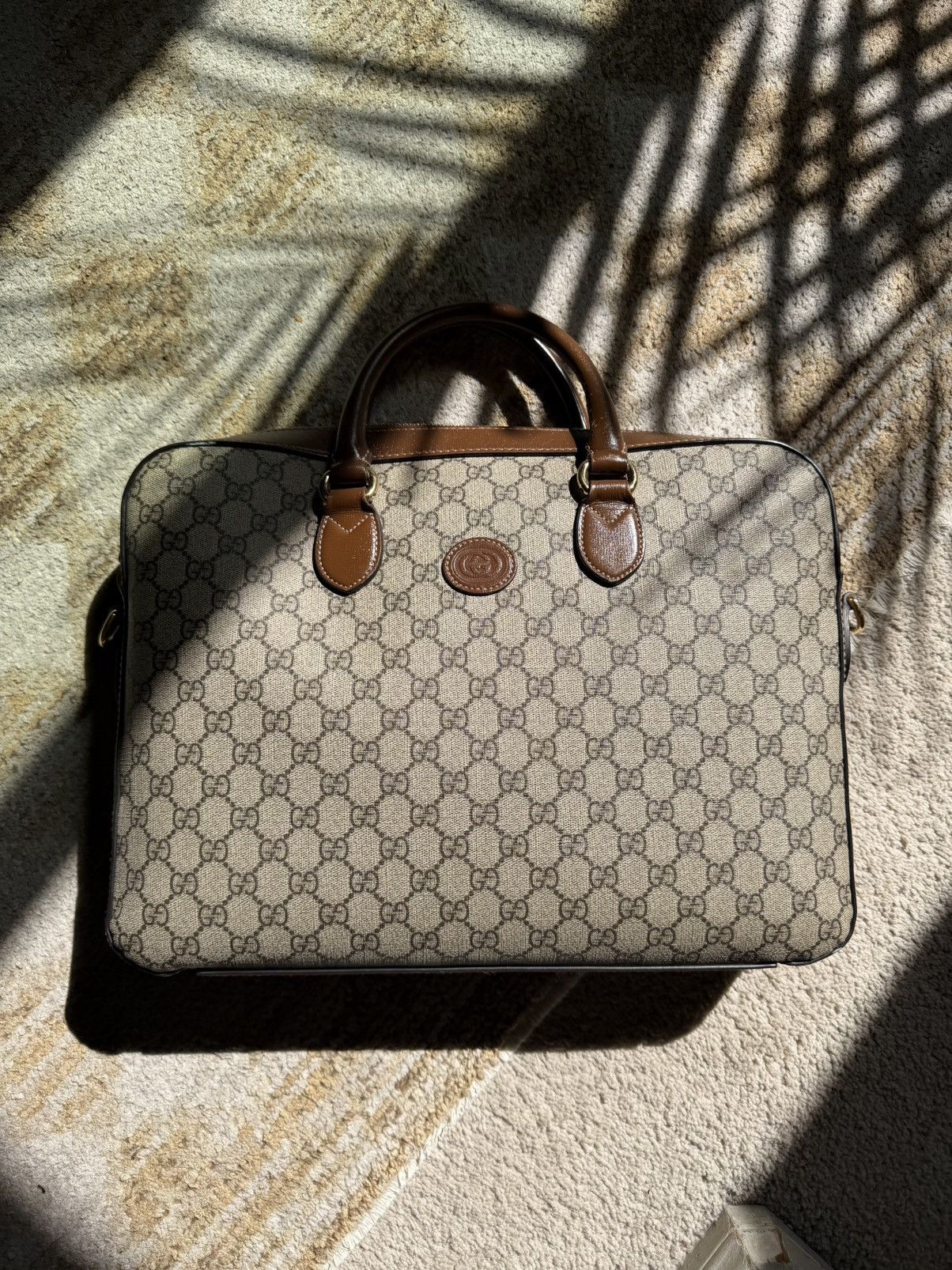 Gucci Gucci Brown GG Supreme briefcase Size ONE SIZE - 2 Thumbnail