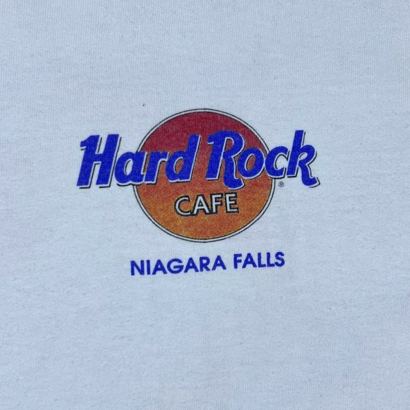 Hard Rock Cafe VINTAGE Hard Rock Cafe Niagara Falls Souvenir Graphic White T-Shirt Large XL Mens Shirt, Graphic Print, 90s Size US L / EU 52-54 / 3 - 4 Thumbnail