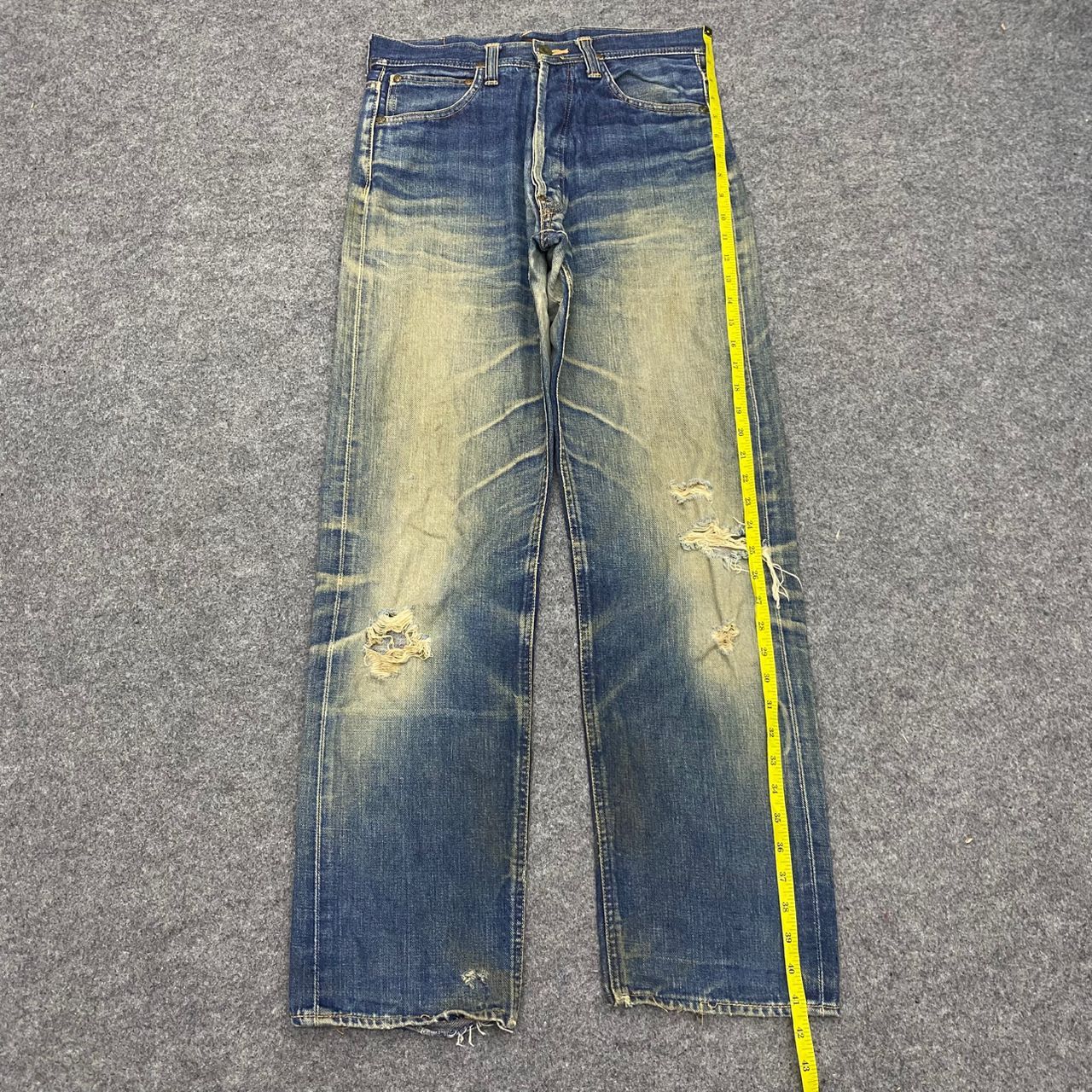 Evisu 💥Best Offer💥Vintage Evis Cowboy Selvegde Distressed Denim Size US 31 - 3 Thumbnail