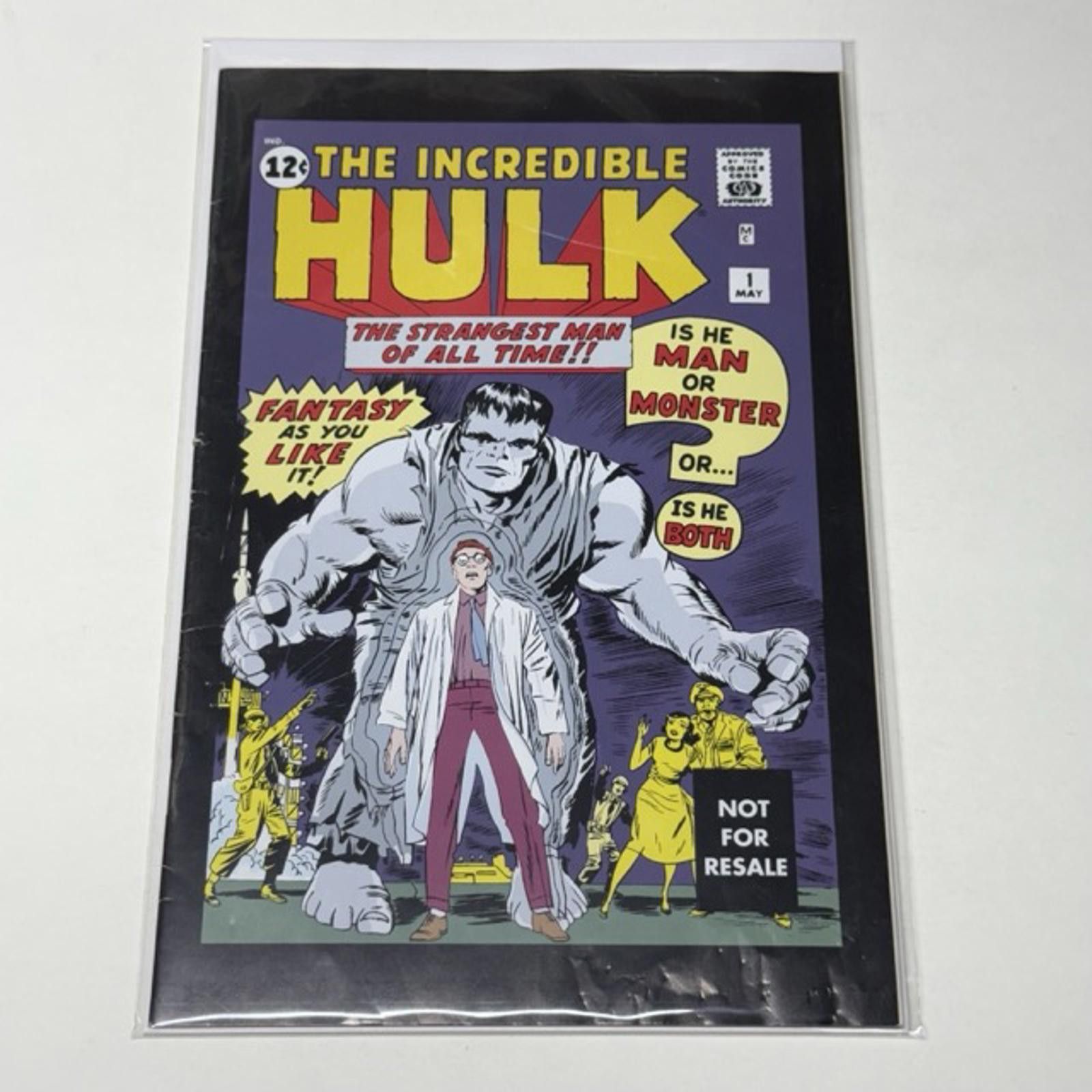 Marvel Comics Vtg MARVEL Incredible Hulk #1 NOV 12¢ 2004 NFR Reprint 1962 Size ONE SIZE - 9 Thumbnail