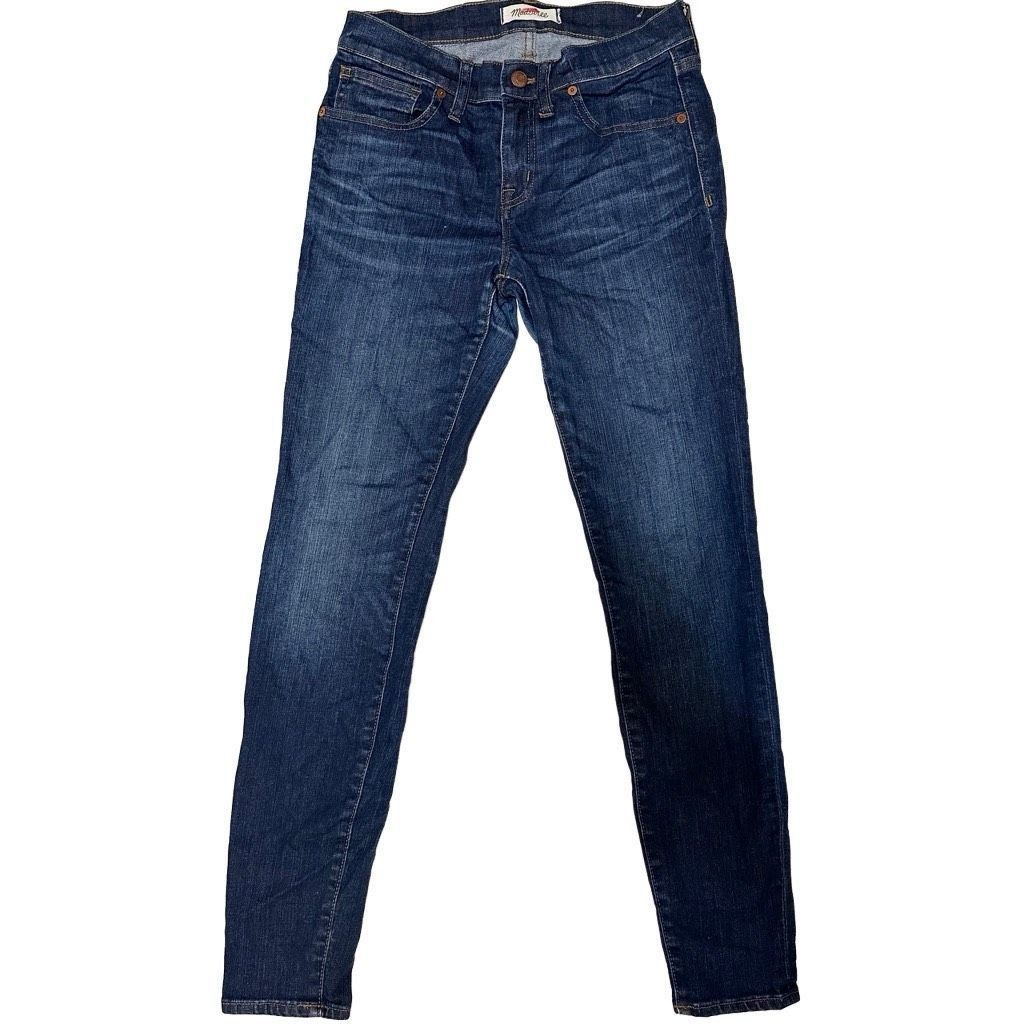 Madewell Madewell | Dark Wash Skinny Skinny Casual Jeans Size 27" / US 4 / IT 40 - 1 Thumbnail