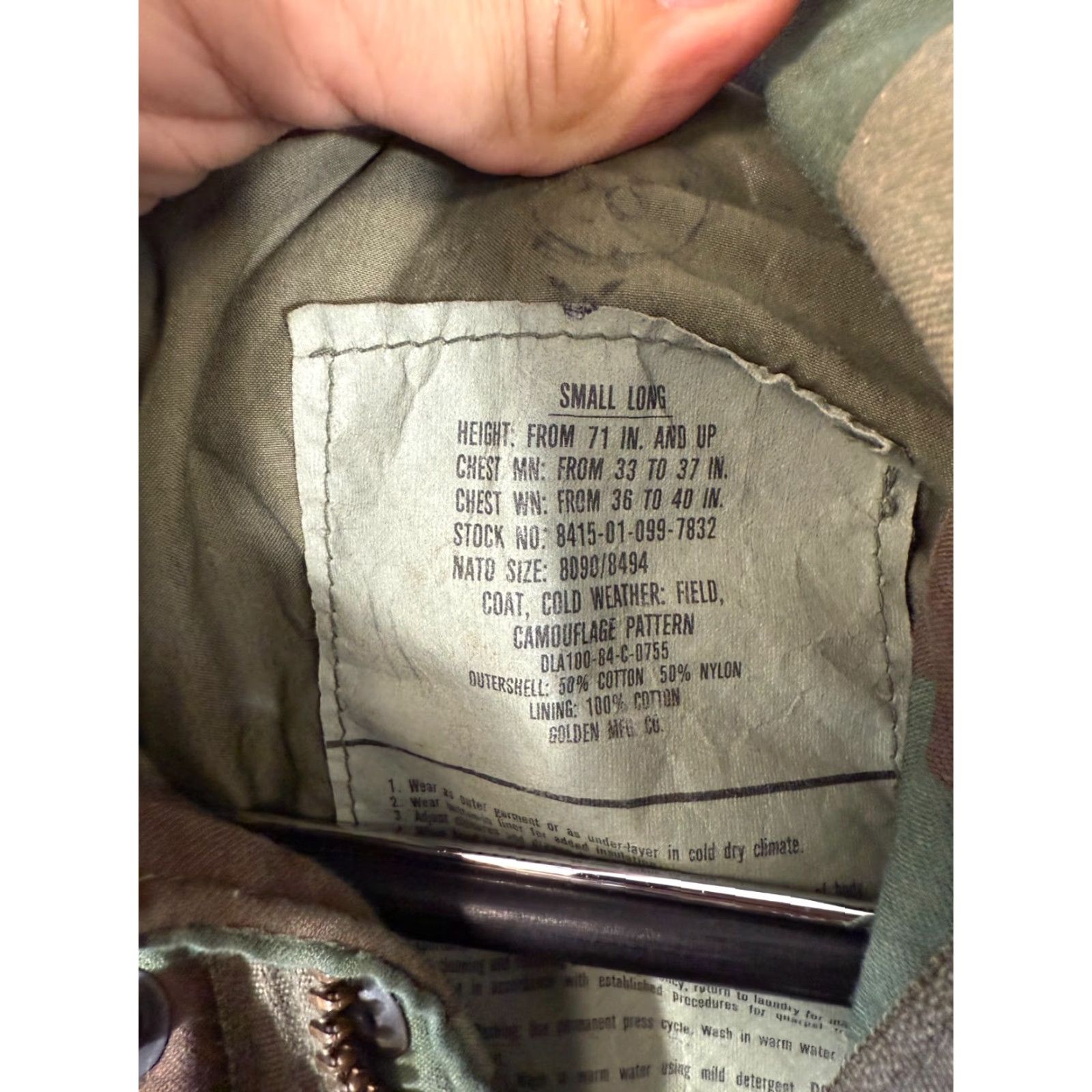 Vintage VINTAGE Woodland M65 Field Jacket Camouflage Green Long Blue? Size US S / EU 44-46 / 1 - 5 Thumbnail