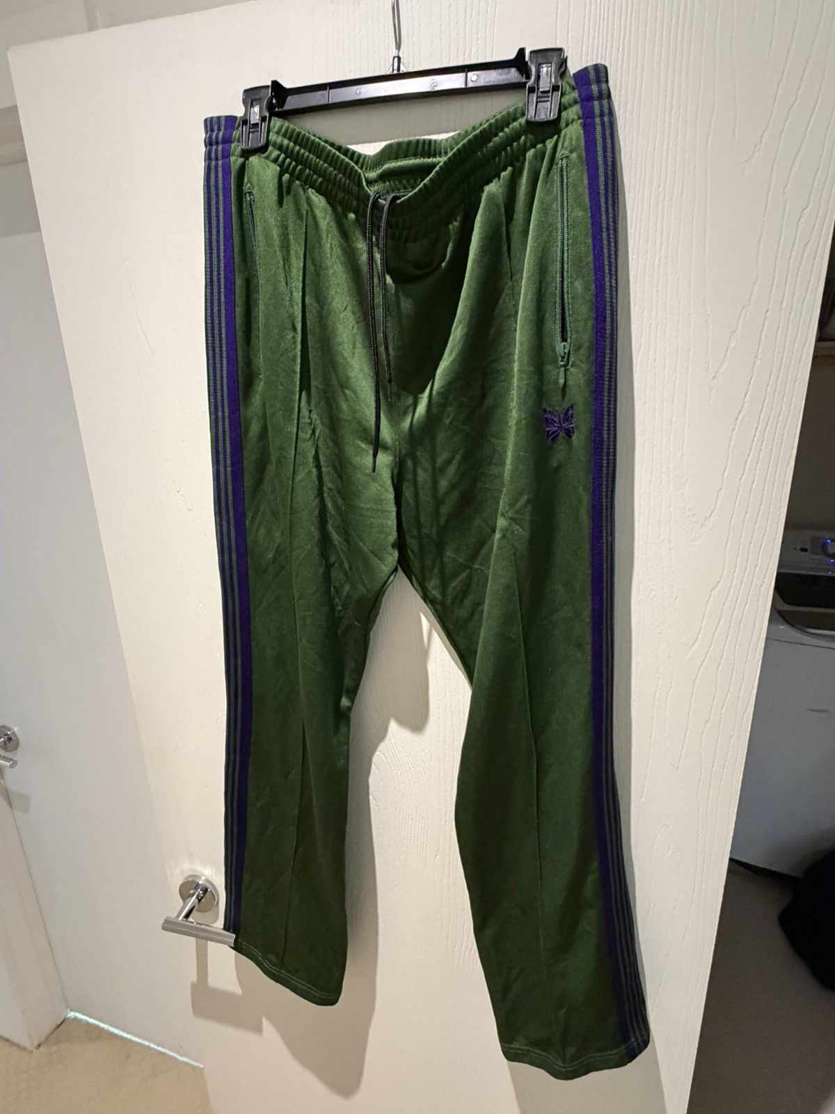 Needles Needles Green Drawstring Track pants Size US 38 / EU 54 - 1 Thumbnail
