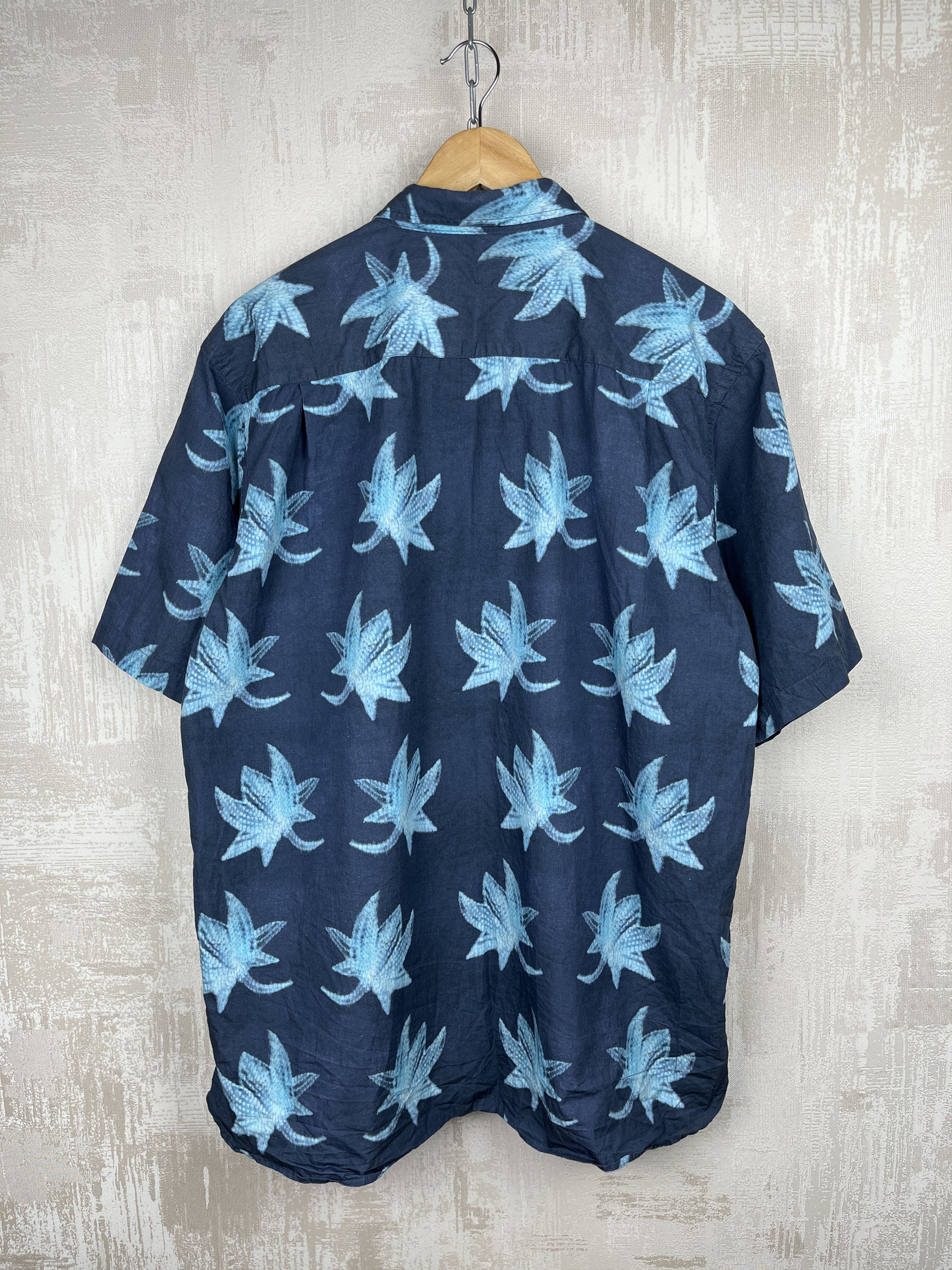 Japanese Brand Universal Works Aloha Hawaiian Leaf Shirt Short Sleeve Size US XL / EU 56 / 4 - 14 Thumbnail