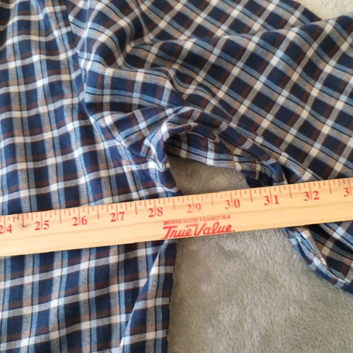 Jos. A. Bank Jos. A. Bank Shirt Mens 3X Blue Plaid Slim Fit Long Sleeve Button-Up Cotton Blend Size US XXL / EU 58 / 5 - 7 Thumbnail