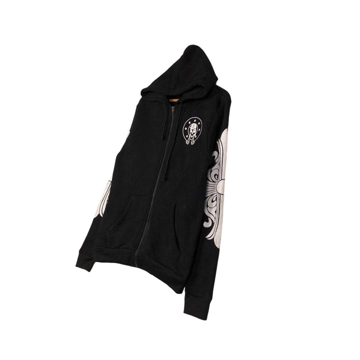 Japanese Brand 📌Vintage Hoodie Zipper Sweater Big Logo Skeleton Design Size US XL / EU 56 / 4 - 3 Thumbnail