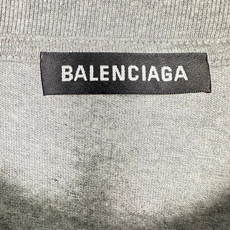 Balenciaga Balenciaga Eco-friendly logo printed round neck pullover sh Size US XL / EU 56 / 4 - 5 Thumbnail
