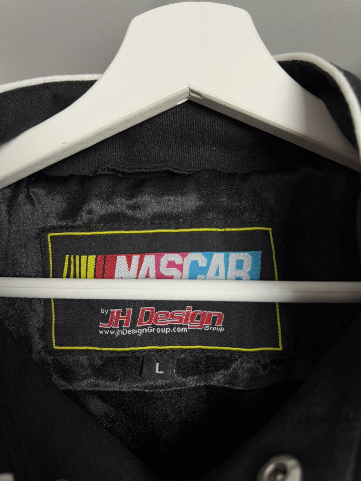 NASCAR Vintage 90s Nascar by JH Design moto racing biker jacket Size US L / EU 52-54 / 3 - 7 Thumbnail