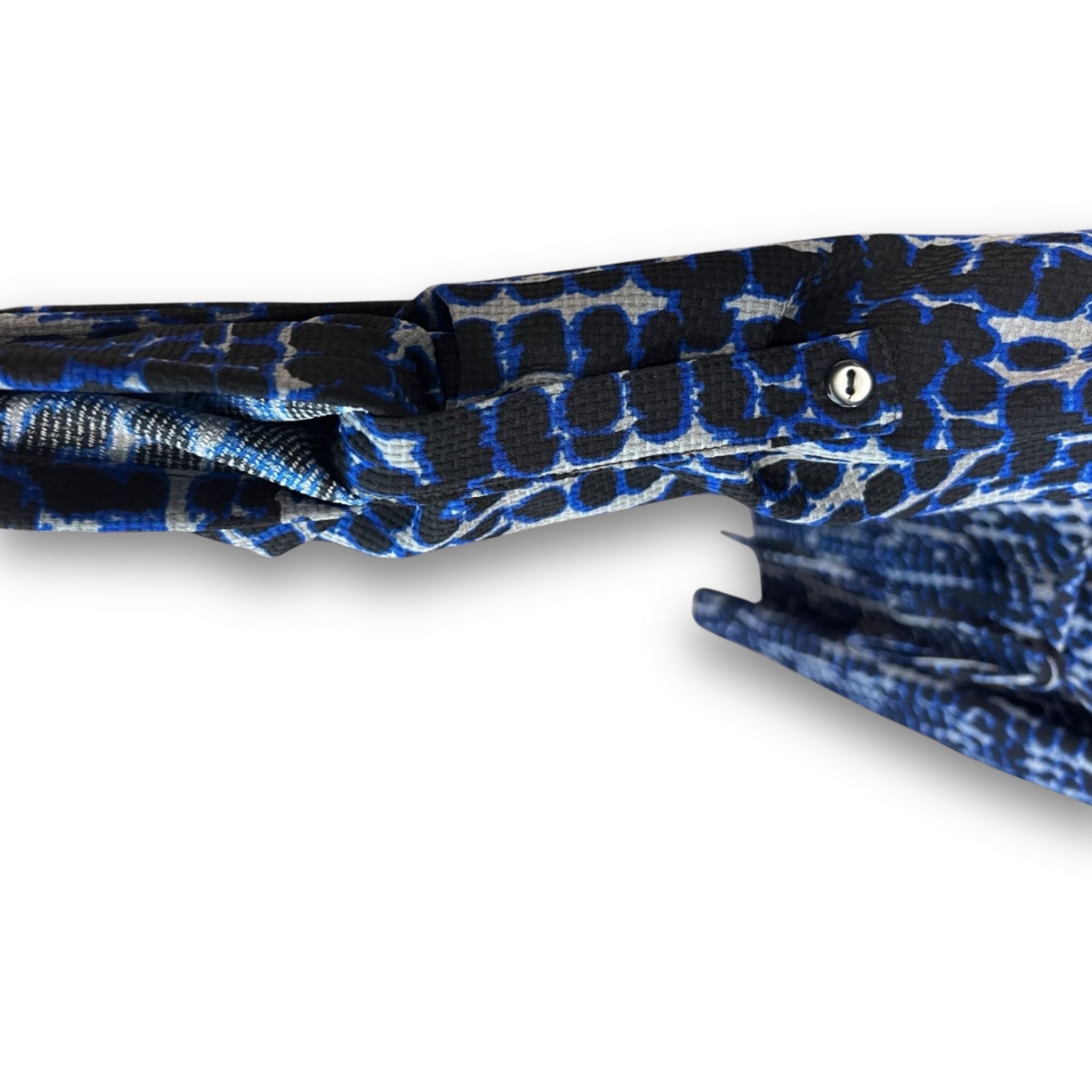Other Deca Paris Longsleeve Printed Dress - Abstract Blue & Black Size S / US 4 / IT 40 - 4 Thumbnail