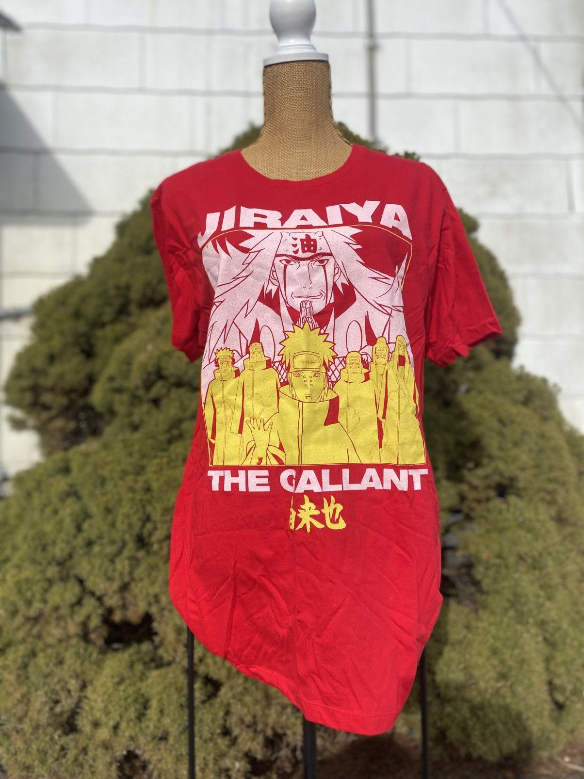 Other Jiraiya The Galiant Naruto Shippuden Anime Men’s T Red L Size US L / EU 52-54 / 3 - 1 Thumbnail