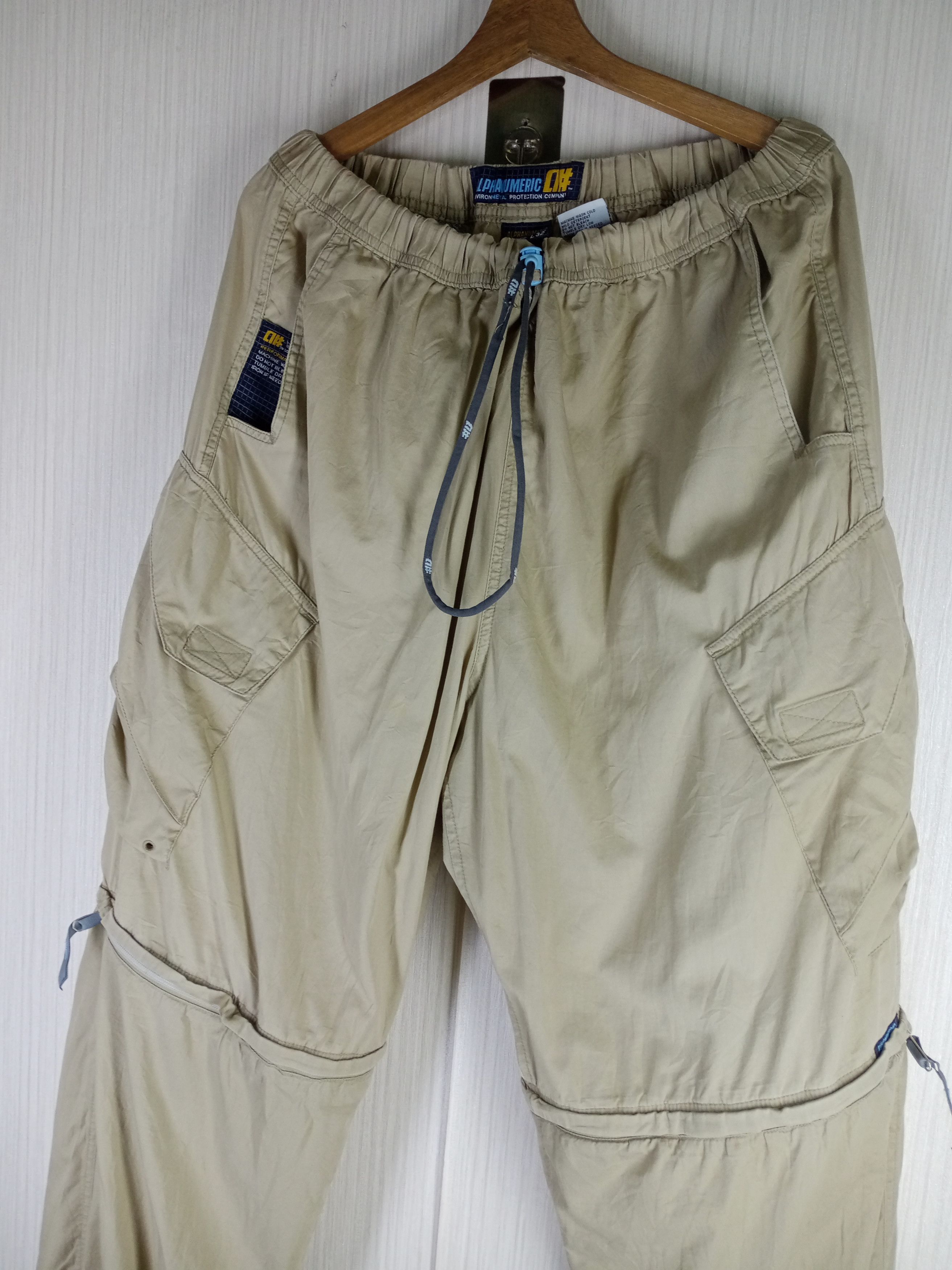 Alphanumeric Vintage Alphanumeric Clothing 2in1 Cargo Pants Size US 39 - 6 Thumbnail