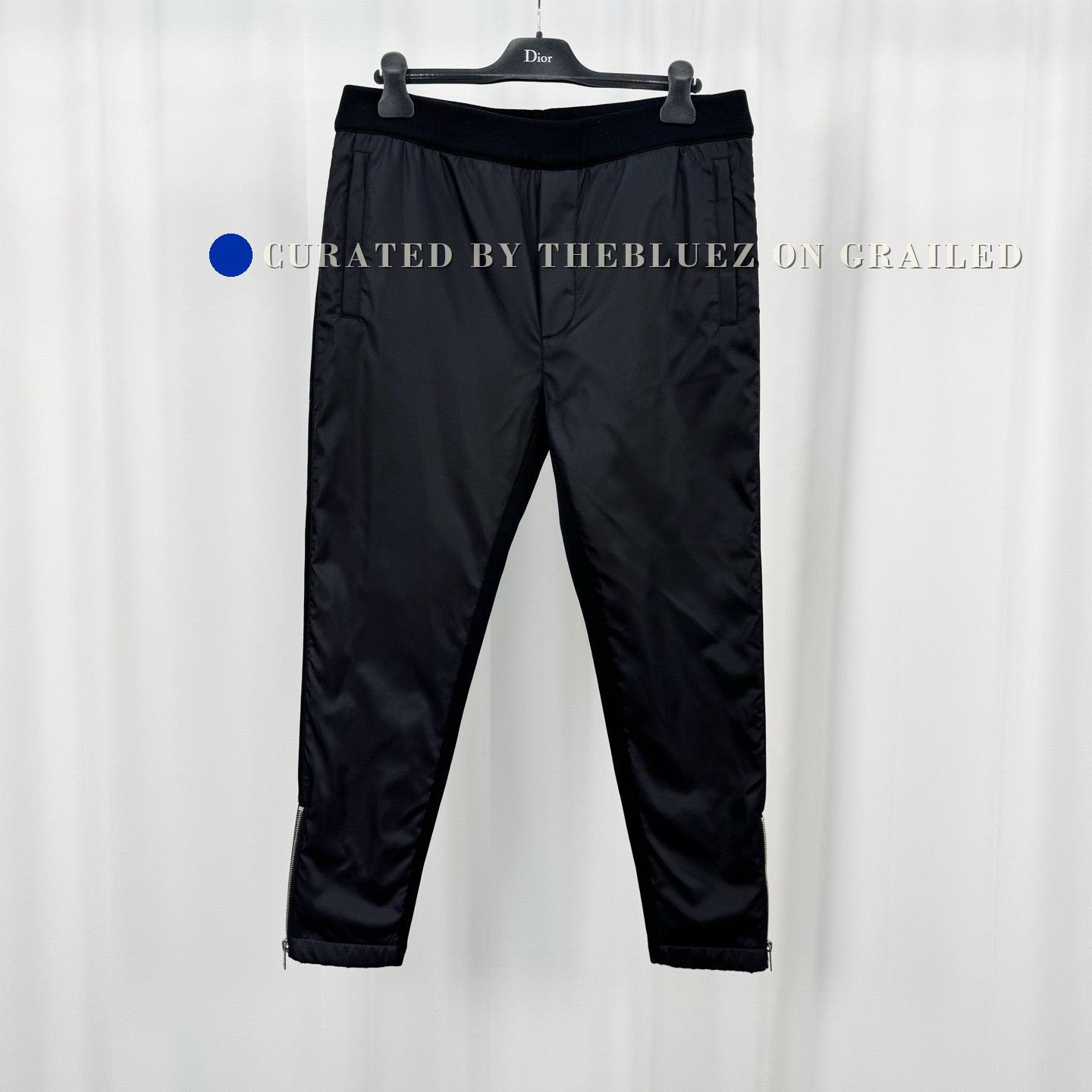 Prada Prada 2024 Light Technical Nylon Baggy Logo Trousers - L/XL 