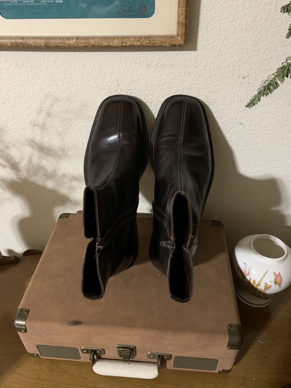 Gordon Rush Montecarlo Leather Zippered ankle boots Size US 9 / EU 42 - 6 Thumbnail
