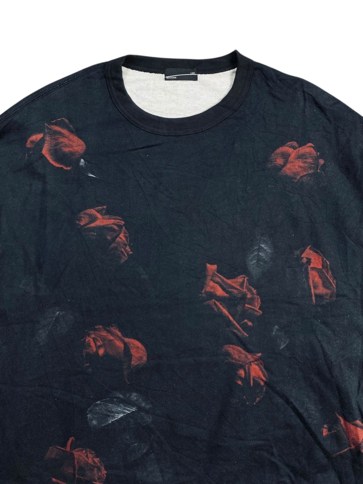 Lad Musician 2000s Lad Musician - Super Oversized Romantic Rose Crewneck Size US L / EU 52-54 / 3 - 5 Thumbnail