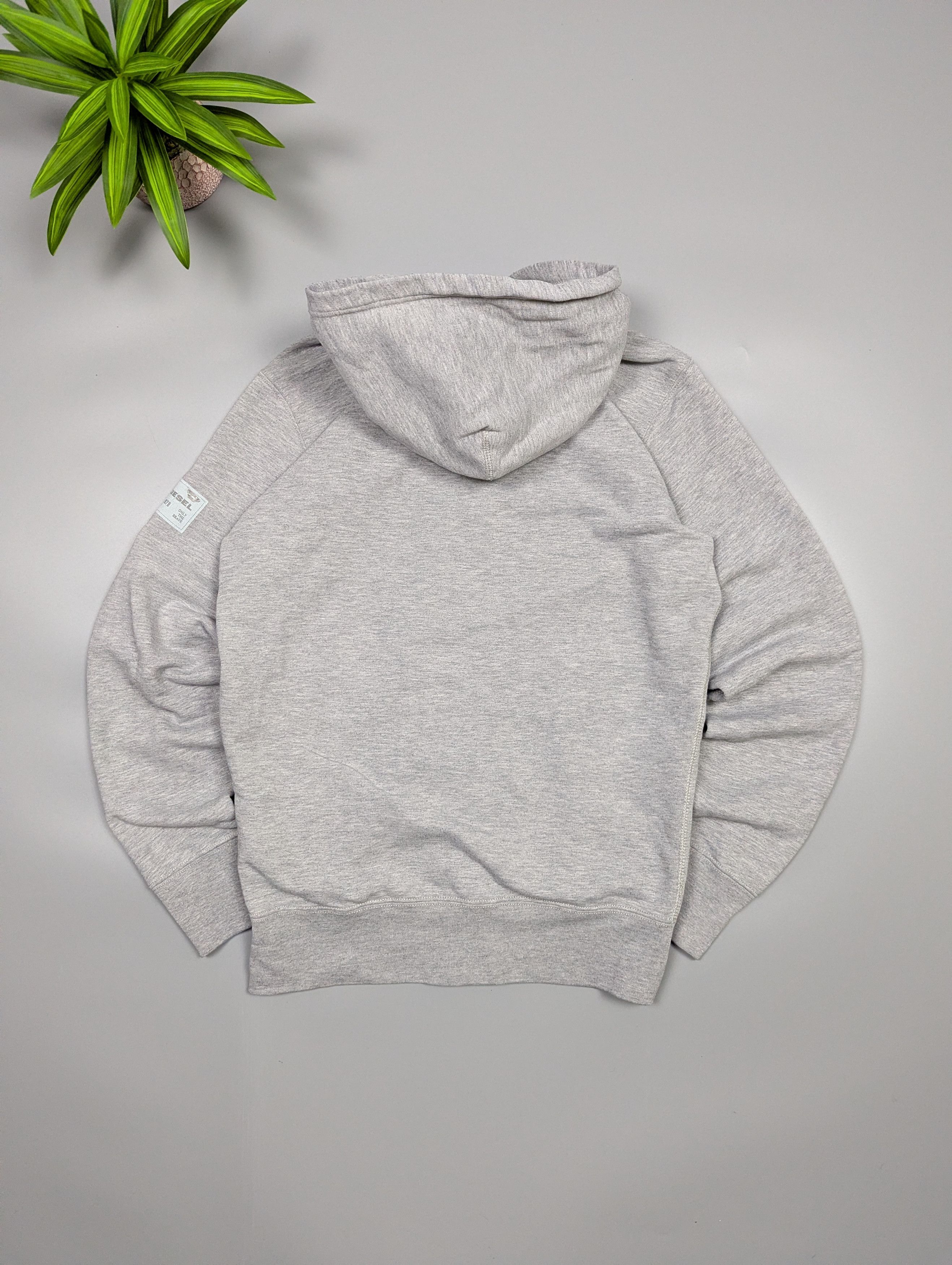 Diesel Diesel Archive Y2K Grey Zip Up Hoodie Minimalist Sleeve Size US M / EU 48-50 / 2 - 20 Thumbnail