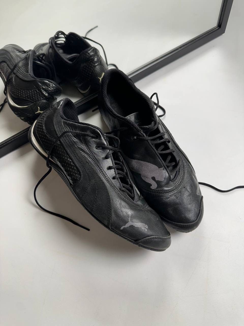 Vintage 00s Japanese Puma Speed Cat Leather Shoes