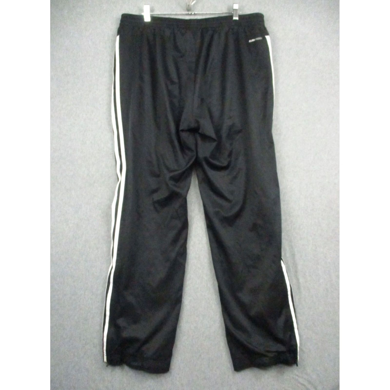 Adidas Adidas Track Pants XL Men Black Three Stripe Windbreaker Lined Soccer Zip Ankle Track Pants Size US 36 / EU 52 - 4 Thumbnail