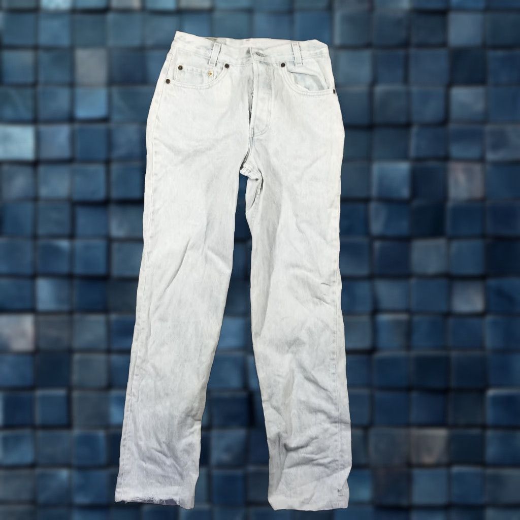 Levi's VINTAGE Levi's 701 Student Jeans 28x32 Button Fly Light Acid Wash Classic Straight Mid Rise Made in USA Mens Size US 28 / EU 44 - 1 Thumbnail