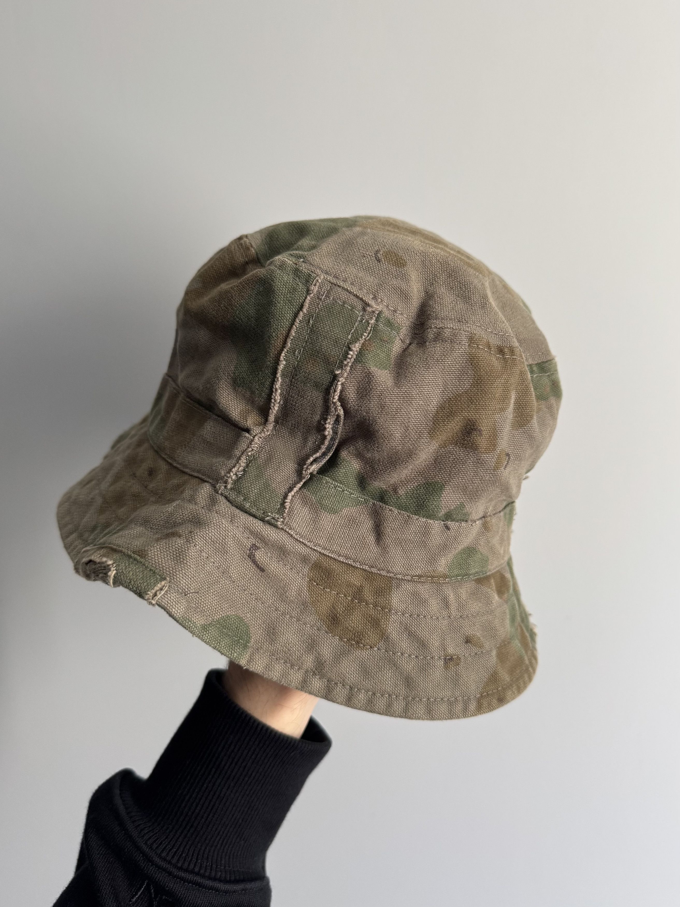 Billabong Vintage Billabong Bucket Camo Panama Hat military USA 90s Size ONE SIZE - 3 Thumbnail