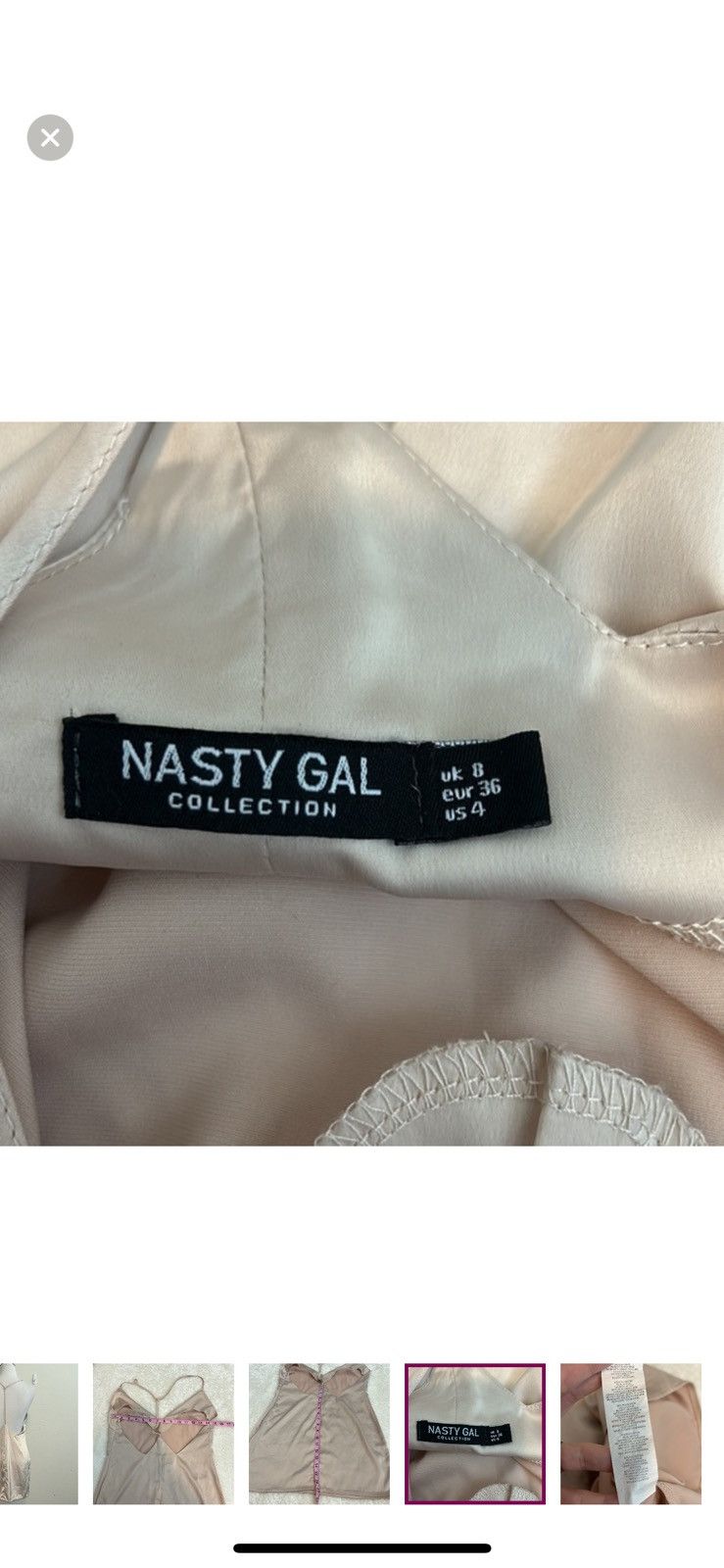 Nasty Gal Nasty gal nude silky dress size 4 Size S / US 4 / IT 40 - 7 Thumbnail